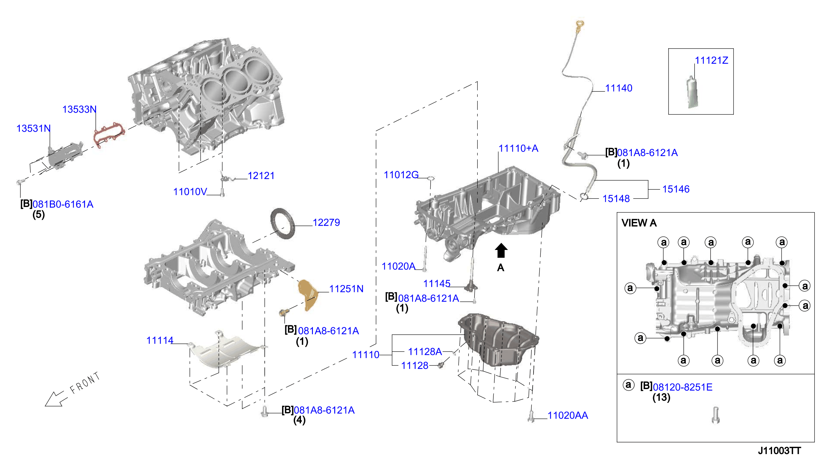CYLINDER BLOCK & OIL PAN ; ASSEMBLY
