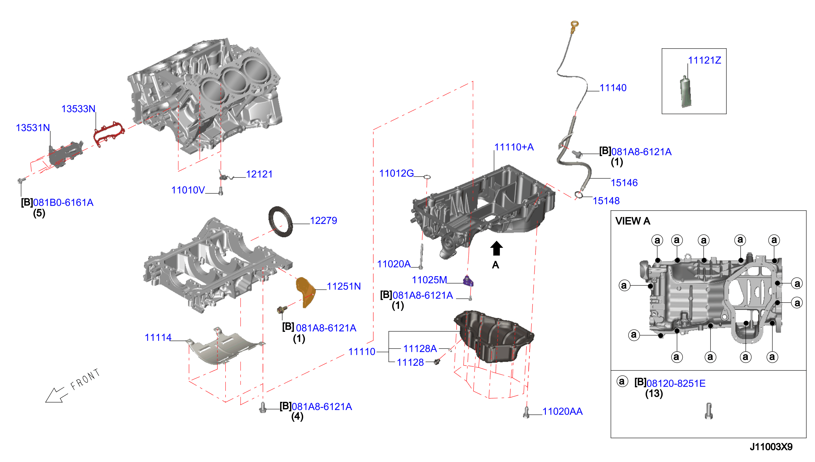CYLINDER BLOCK & OIL PAN ; ASSEMBLY
