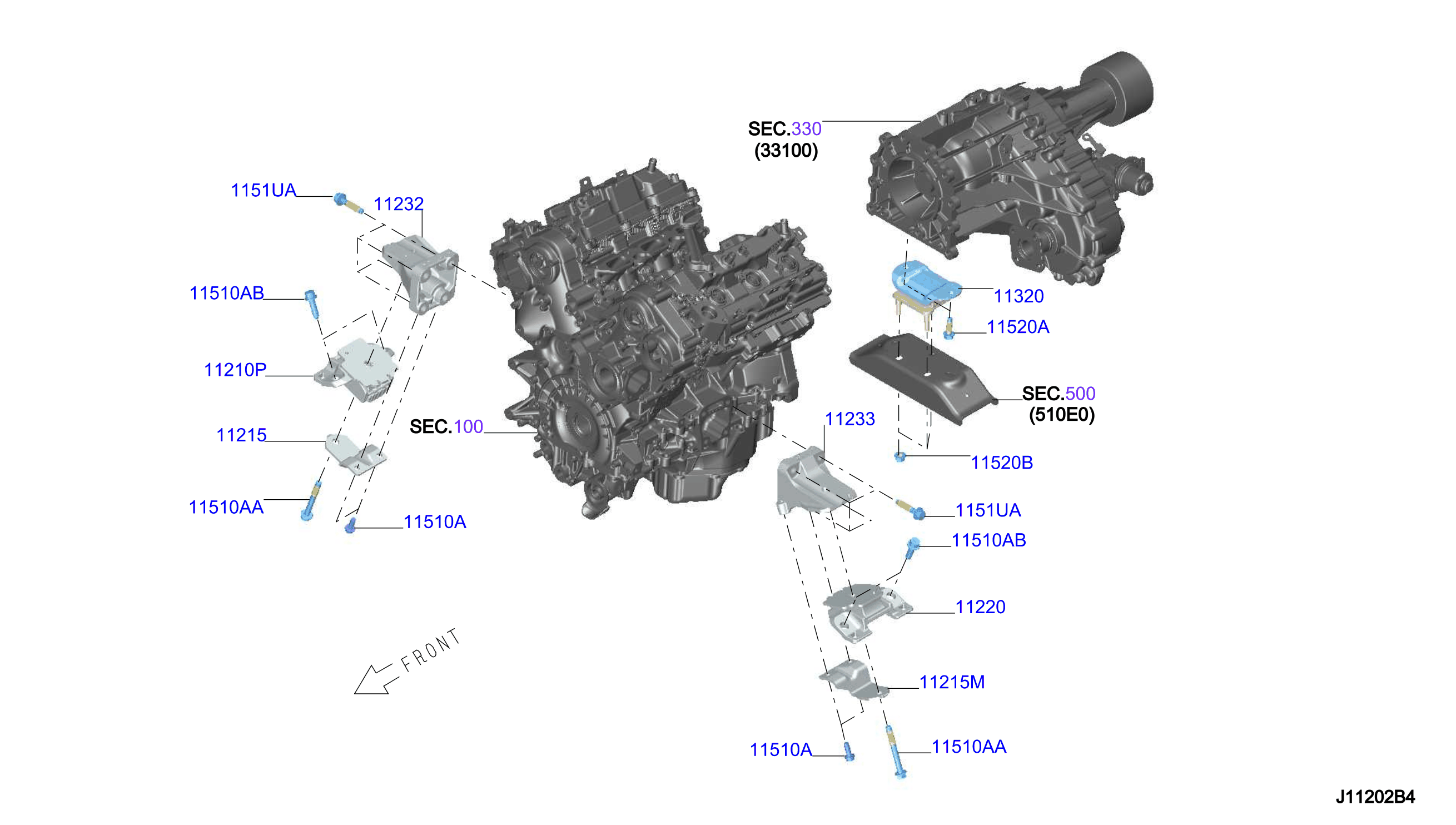 ENGINE & TRANSMISSION MOUNTING