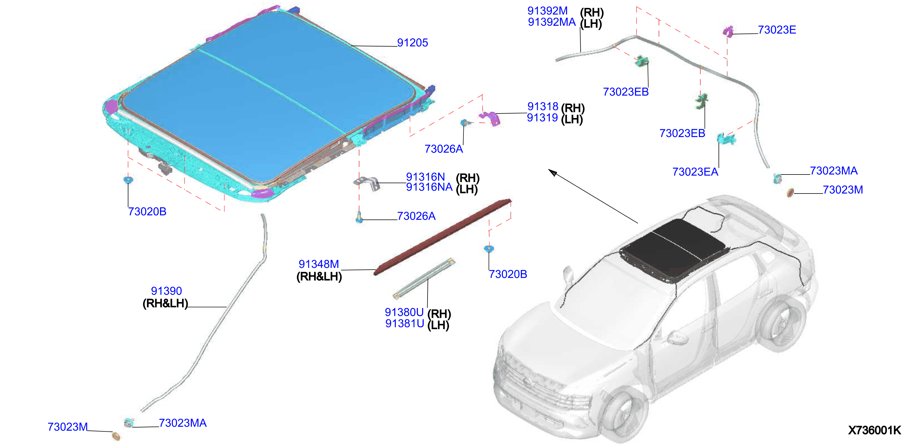 Sun Roof Parts