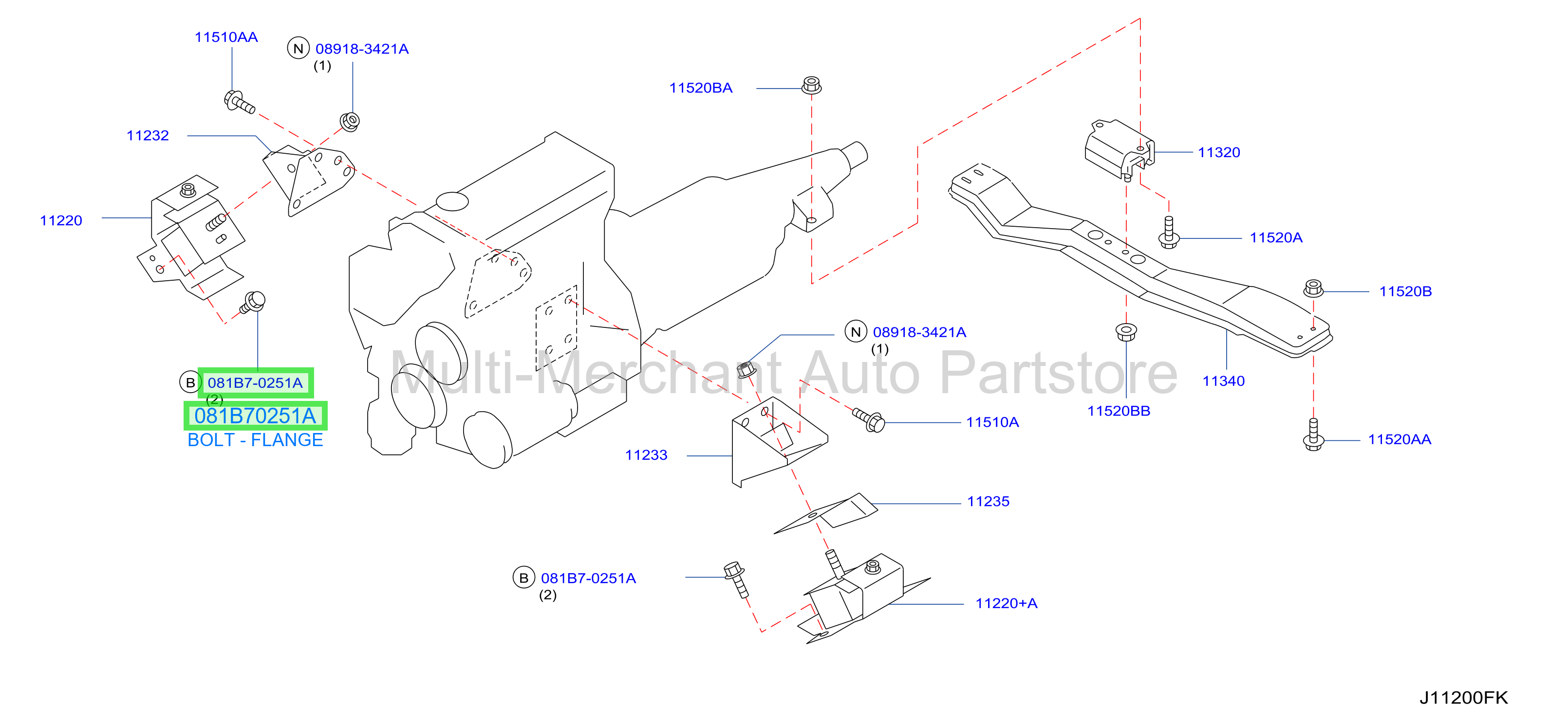 BOLT - FLANGE