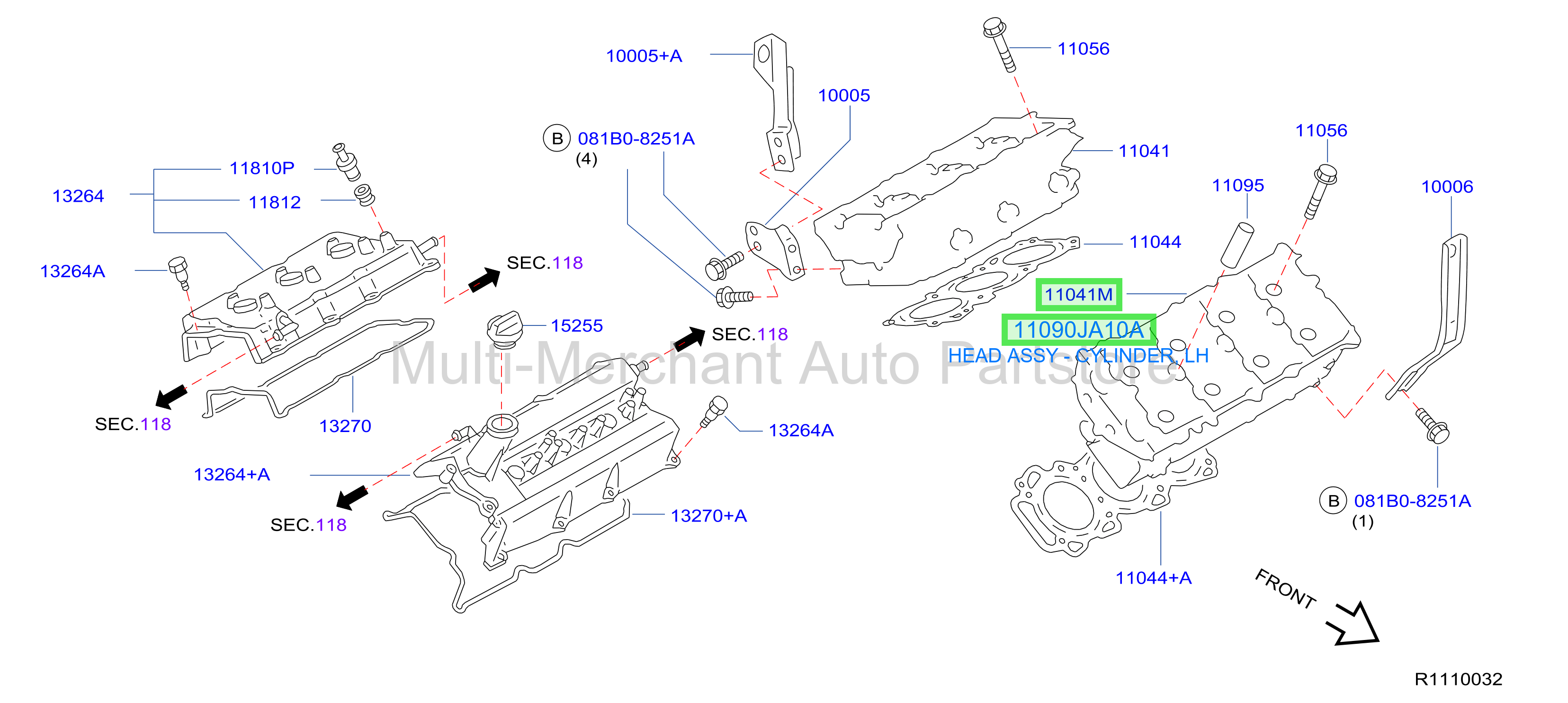 HEAD ASSY - CYLINDER, LH