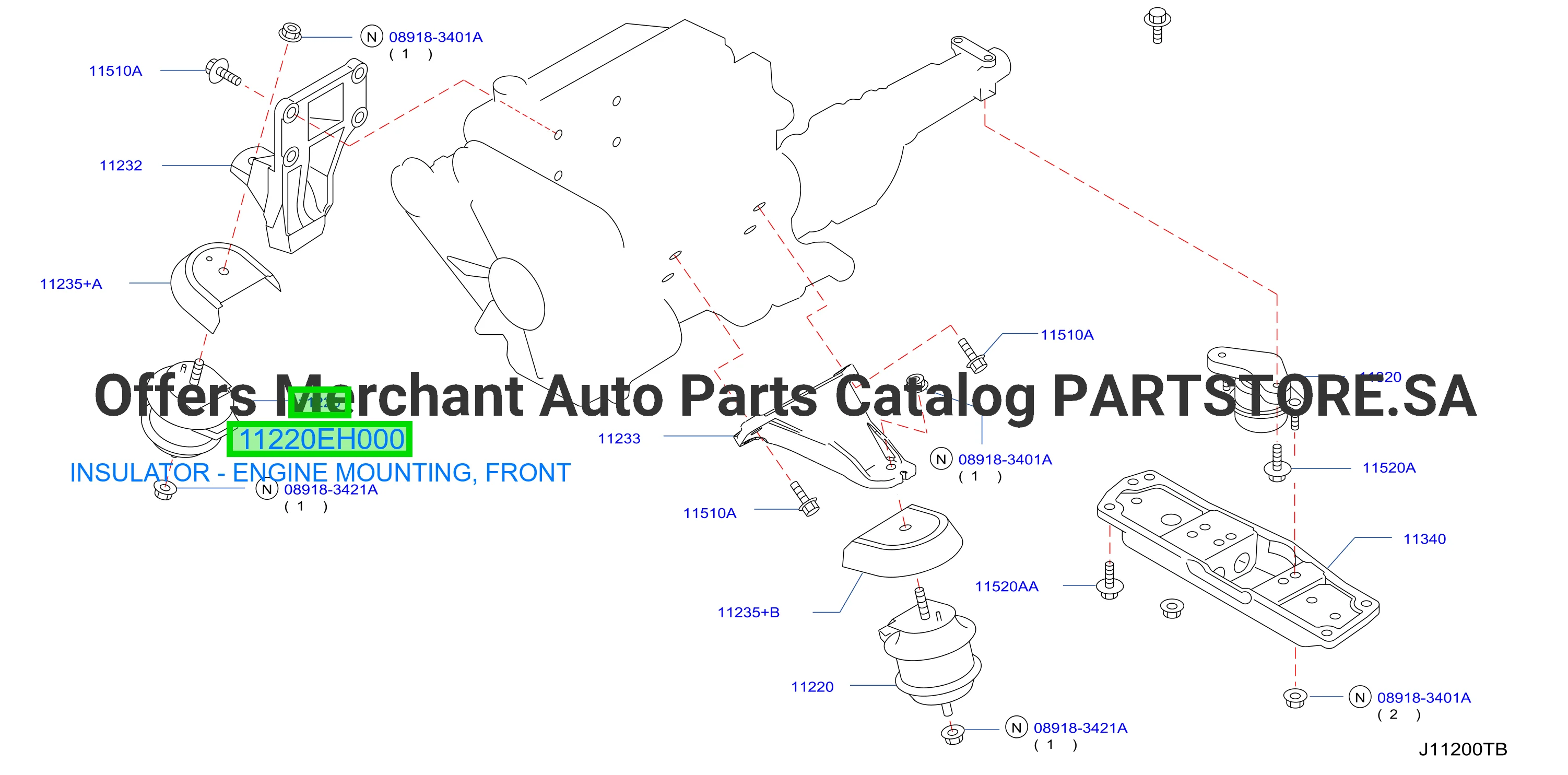 INSULATOR - ENGINE MOUNTING, FRONT