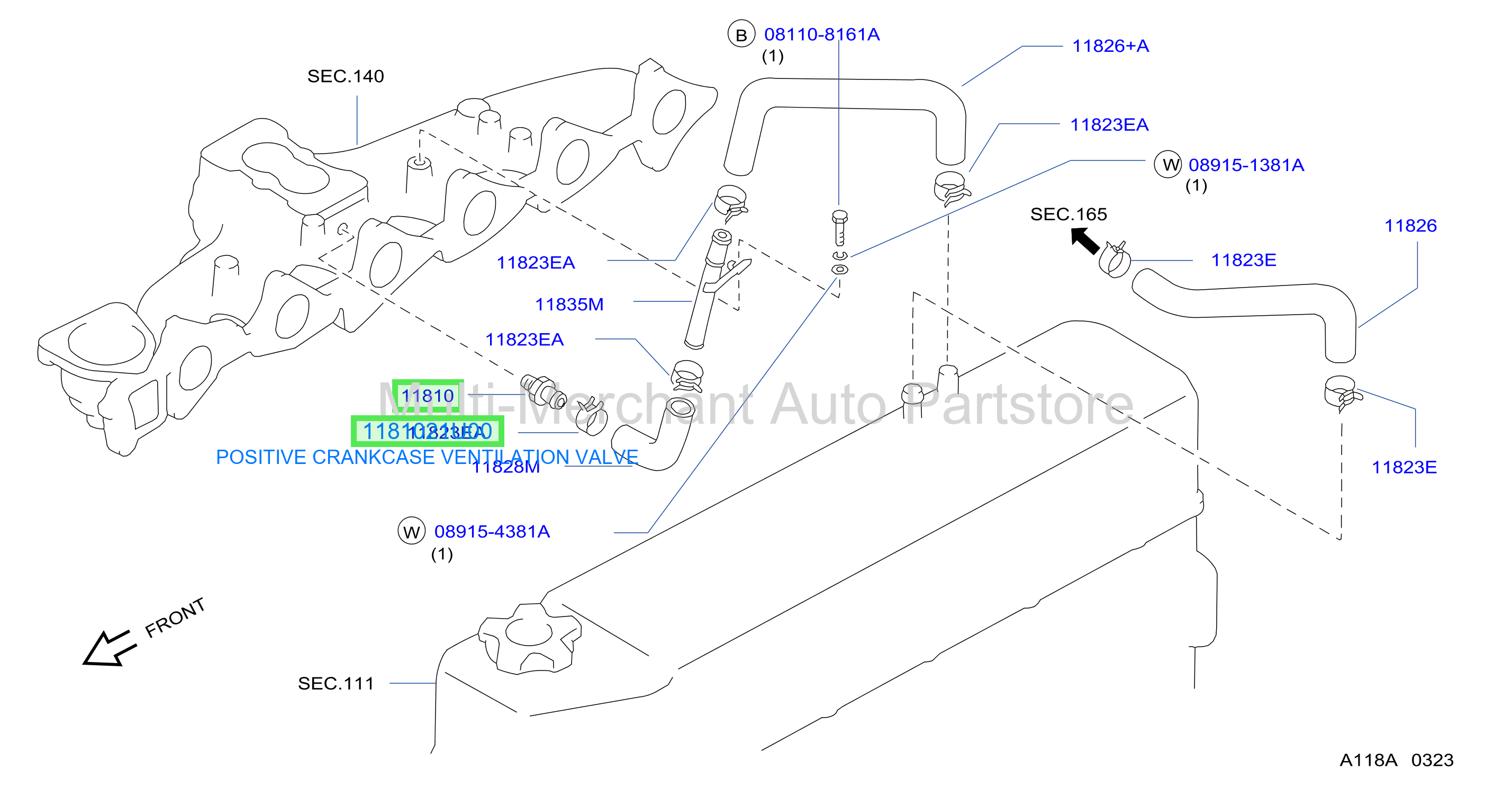 POSITIVE CRANKCASE VENTILATION VALVE