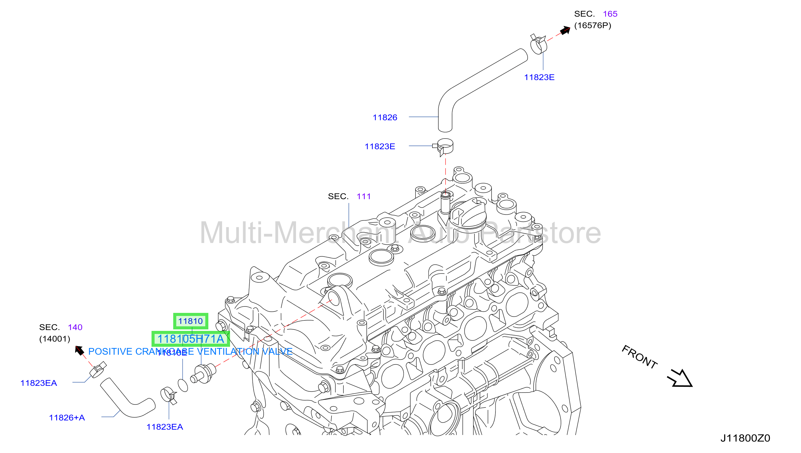 POSITIVE CRANKCASE VENTILATION VALVE