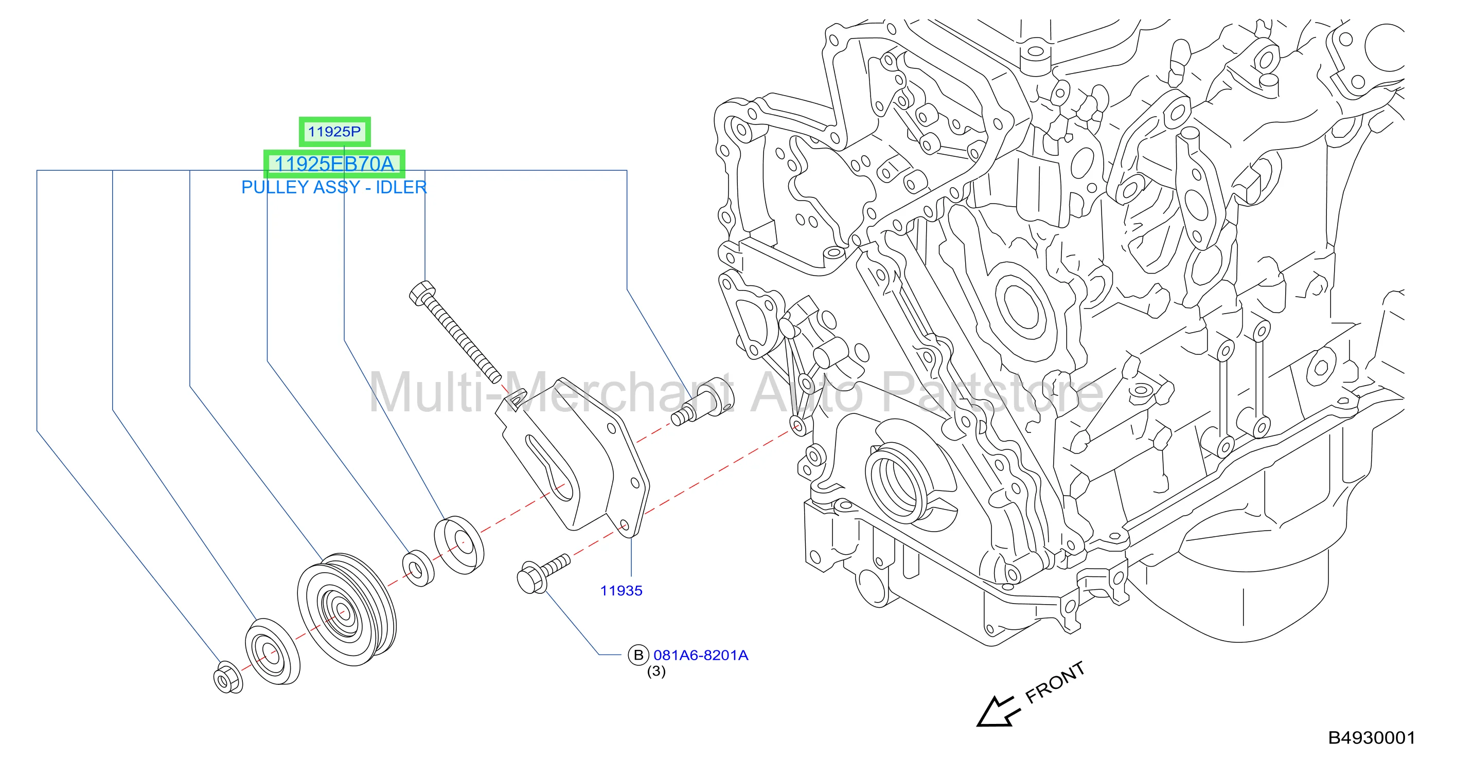 PULLEY ASSY - IDLER