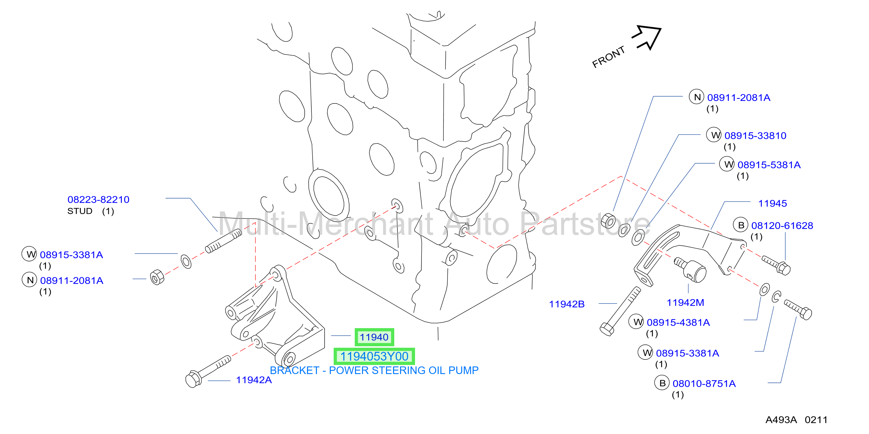 BRACKET - POWER STEERING OIL PUMP