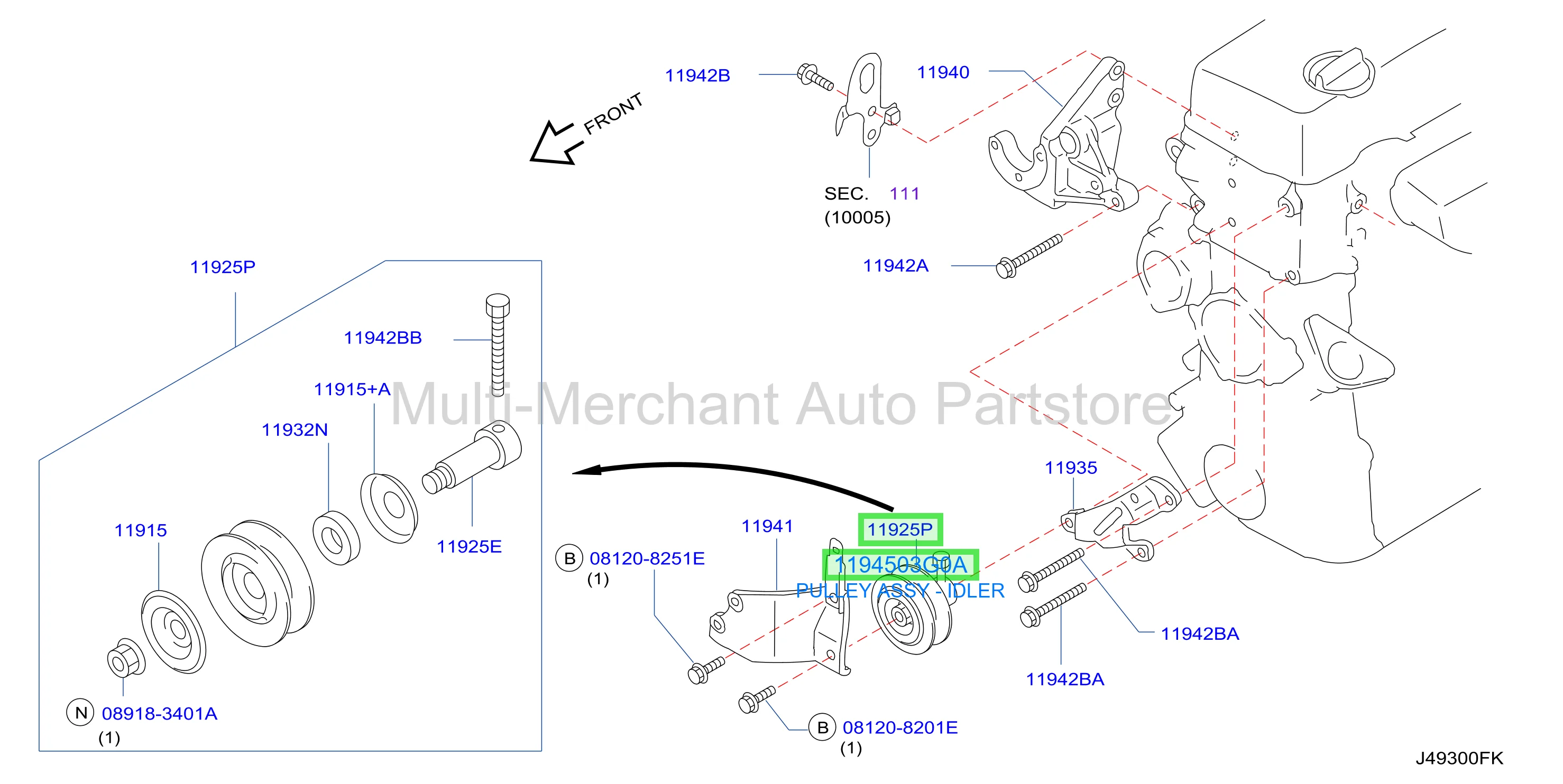 PULLEY ASSY - IDLER