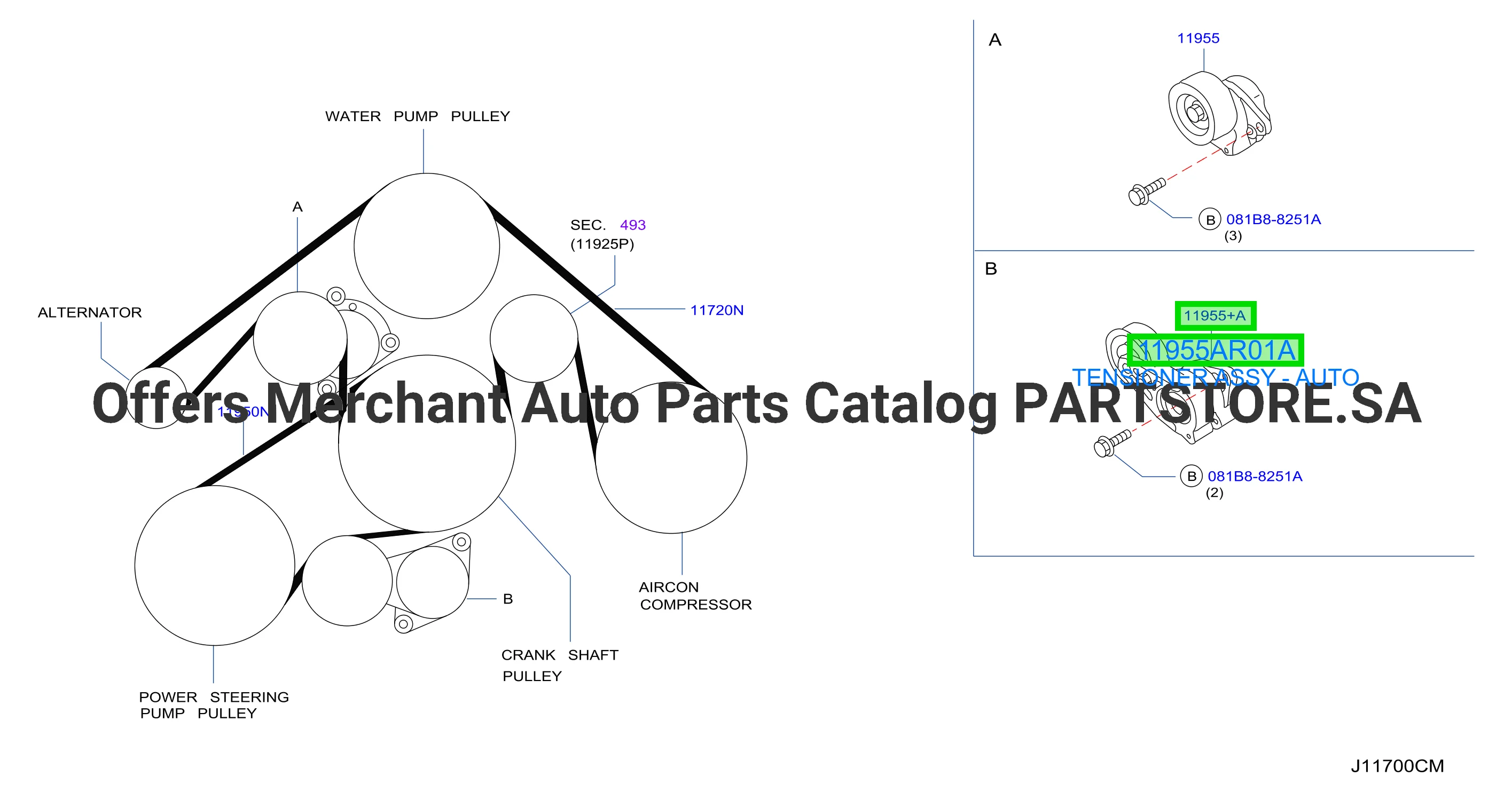 TENSIONER ASSY - AUTO