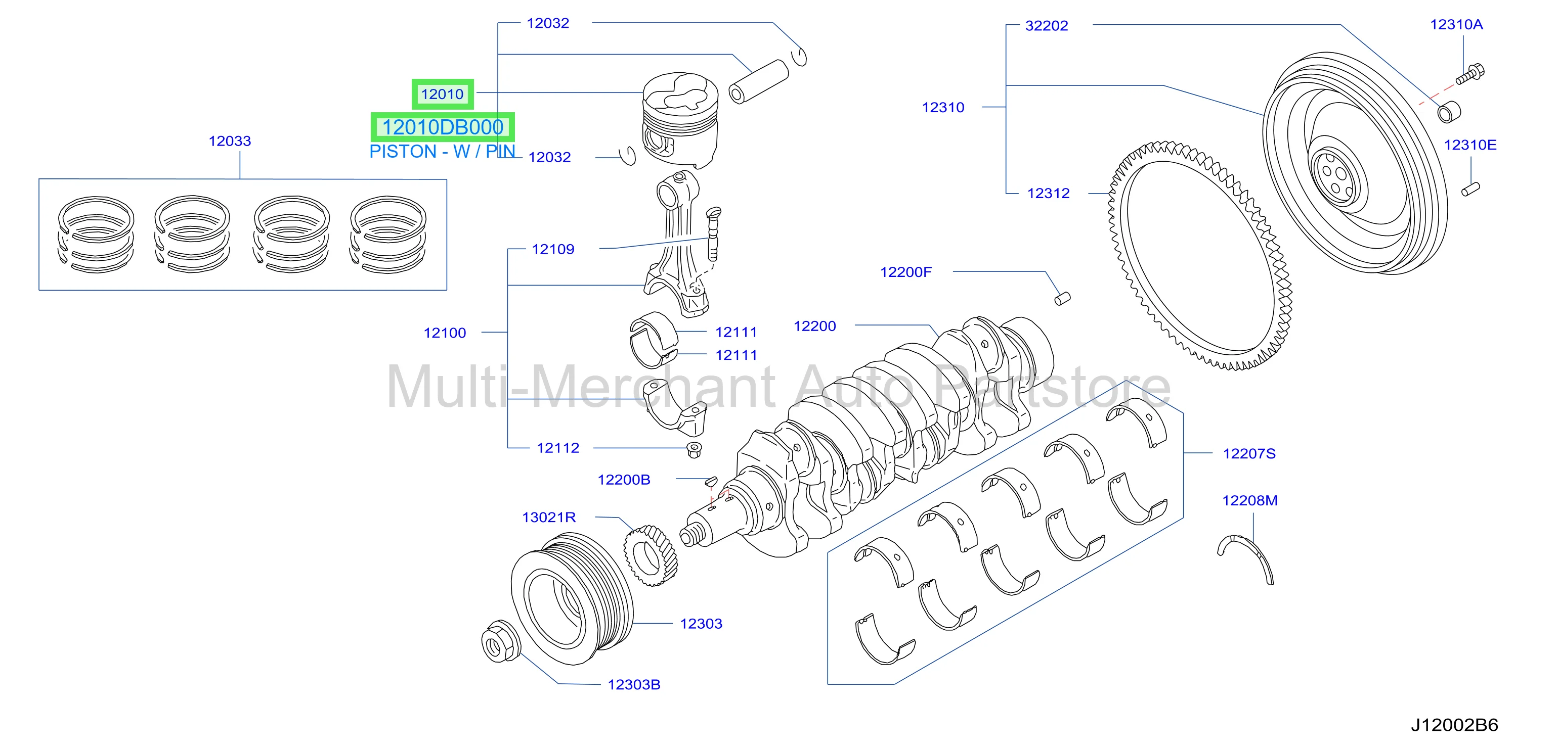 PISTON - W / PIN