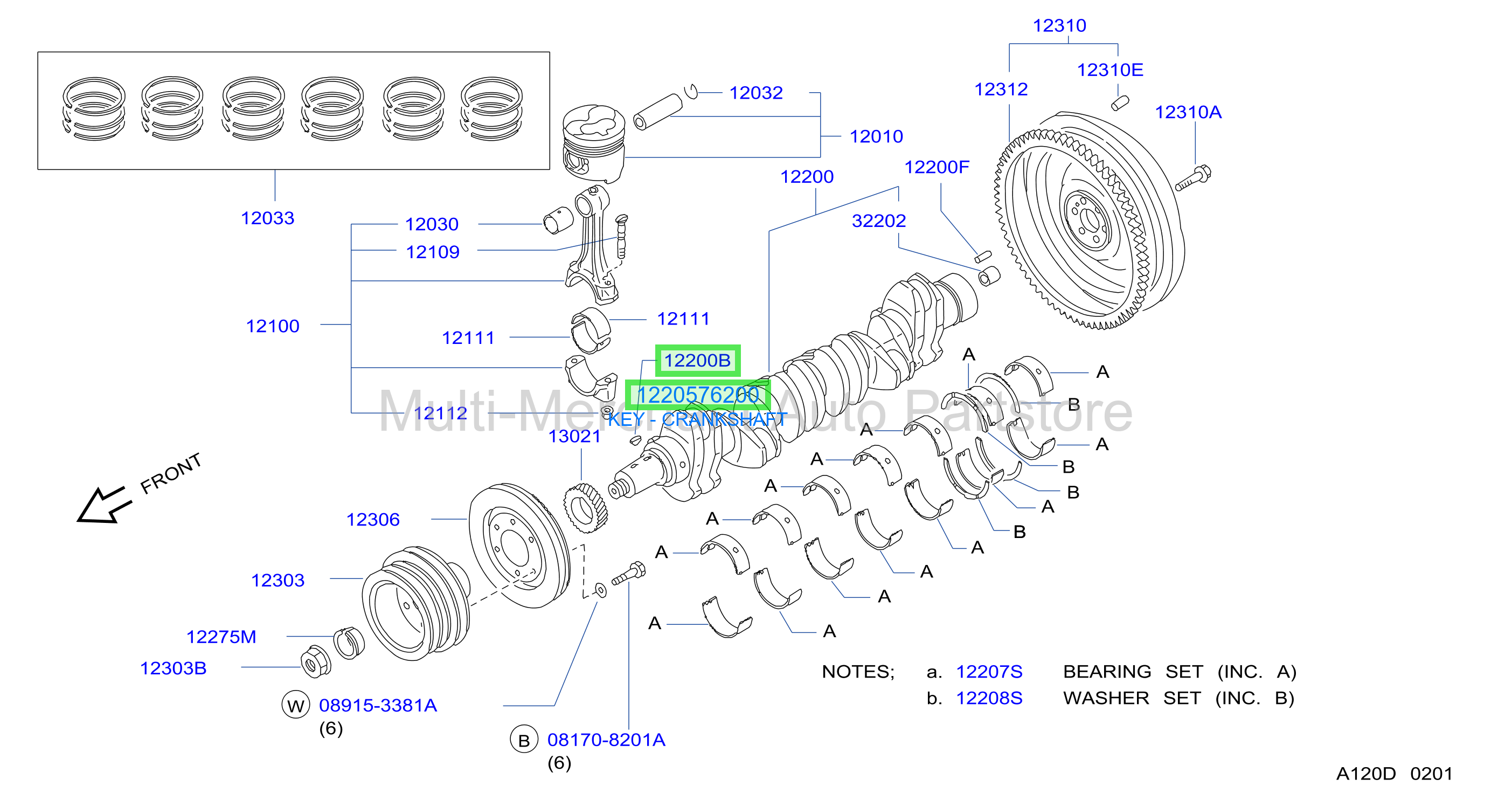KEY - CRANKSHAFT