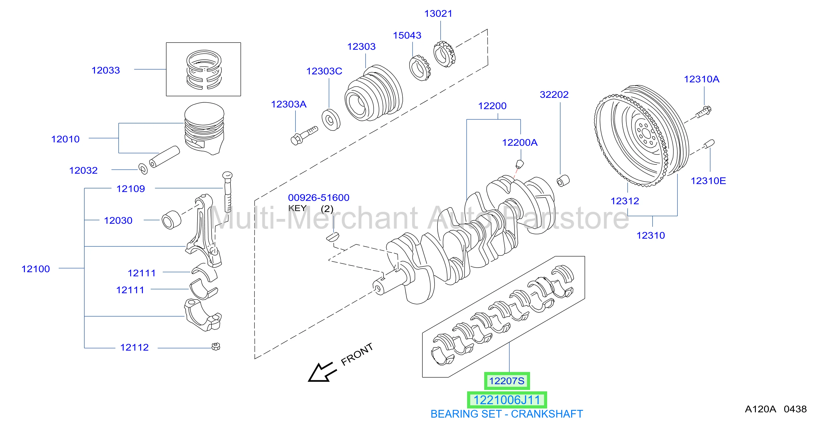 BEARING SET - CRANKSHAFT