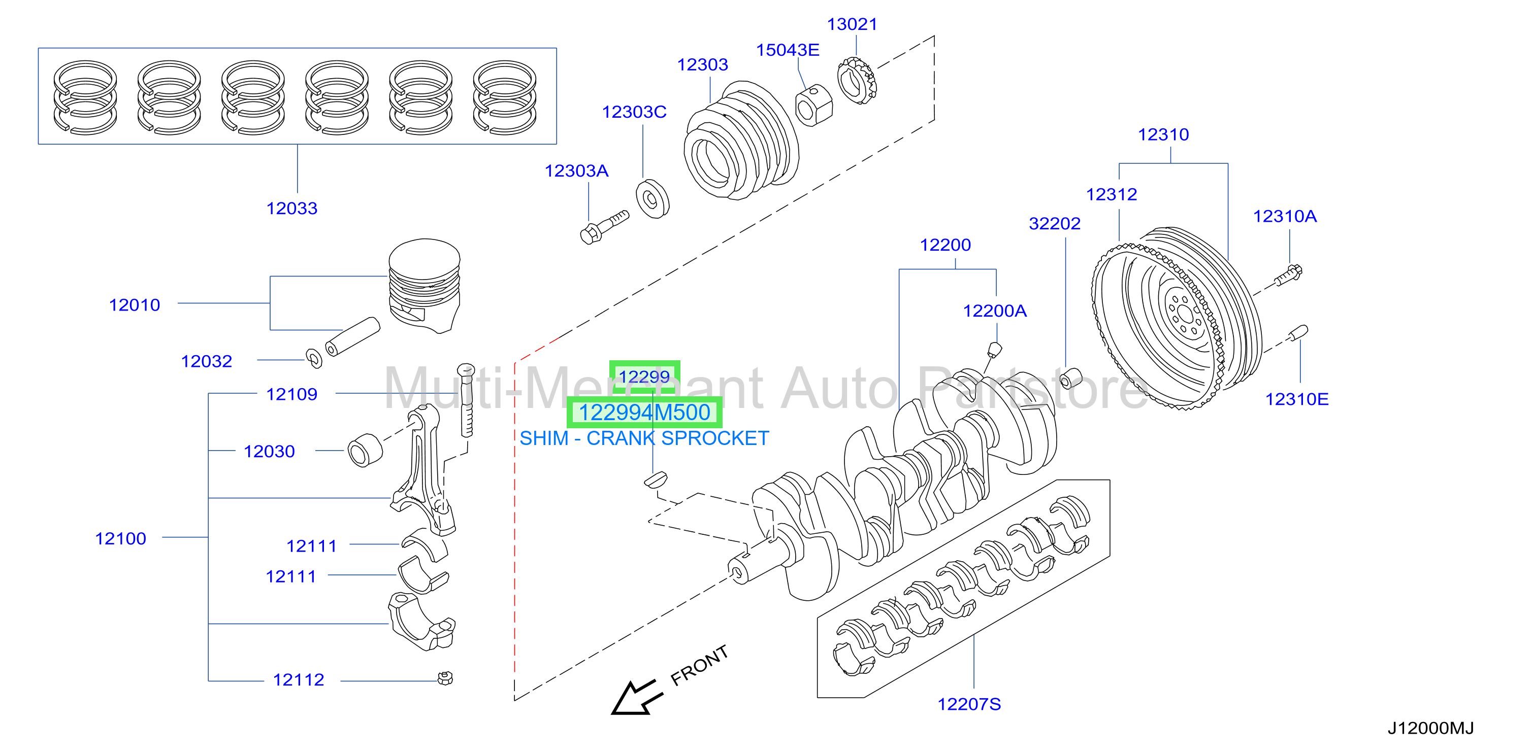 SHIM - CRANK SPROCKET