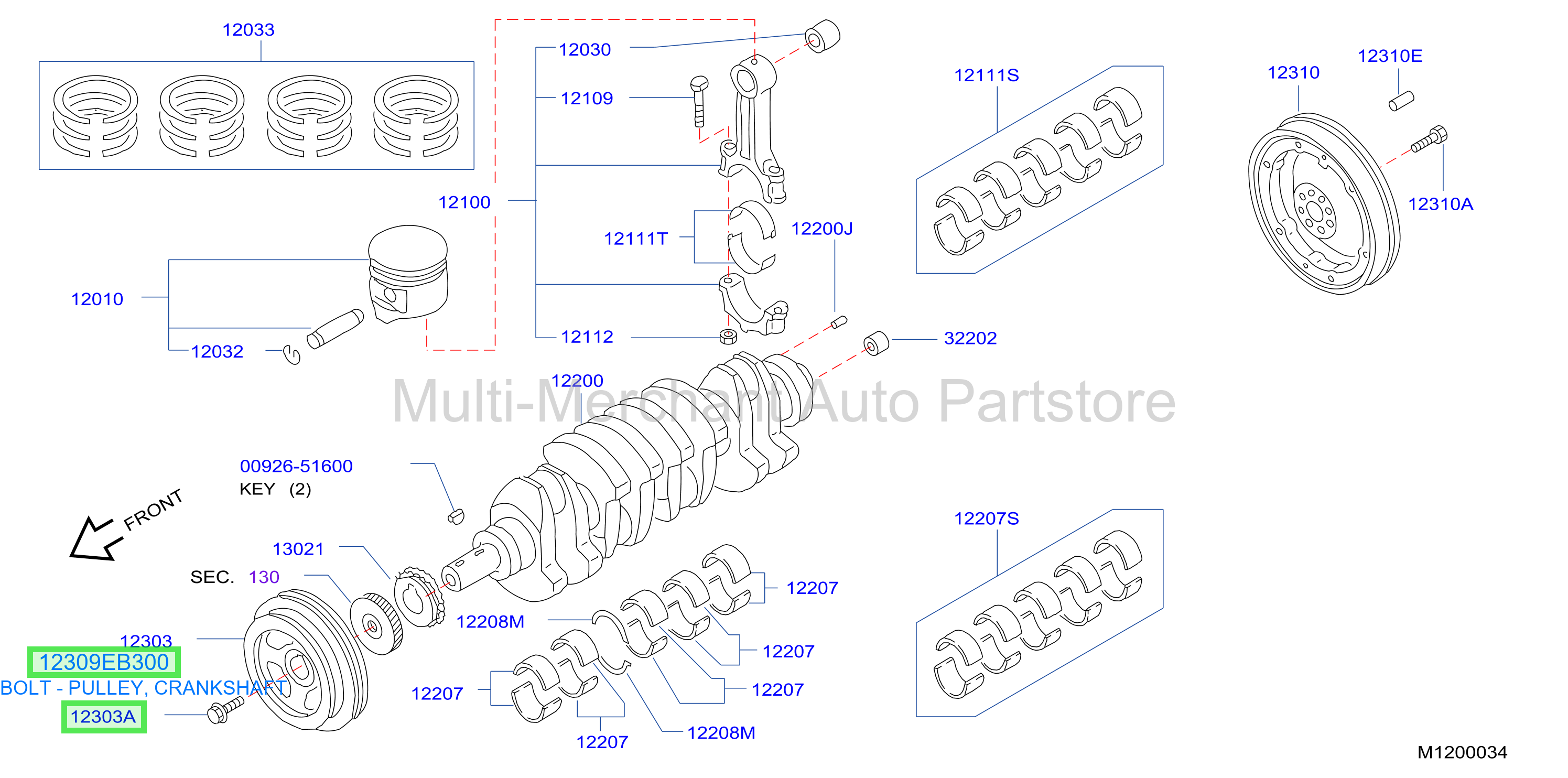 BOLT - PULLEY, CRANKSHAFT