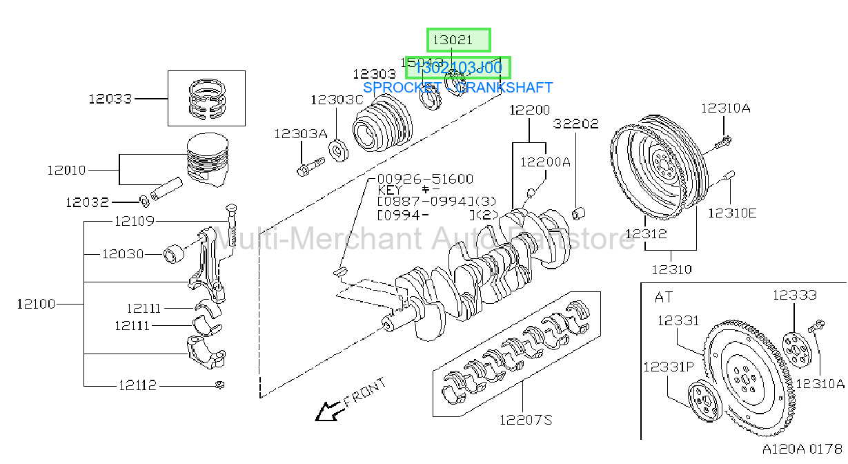 SPROCKET - CRANKSHAFT