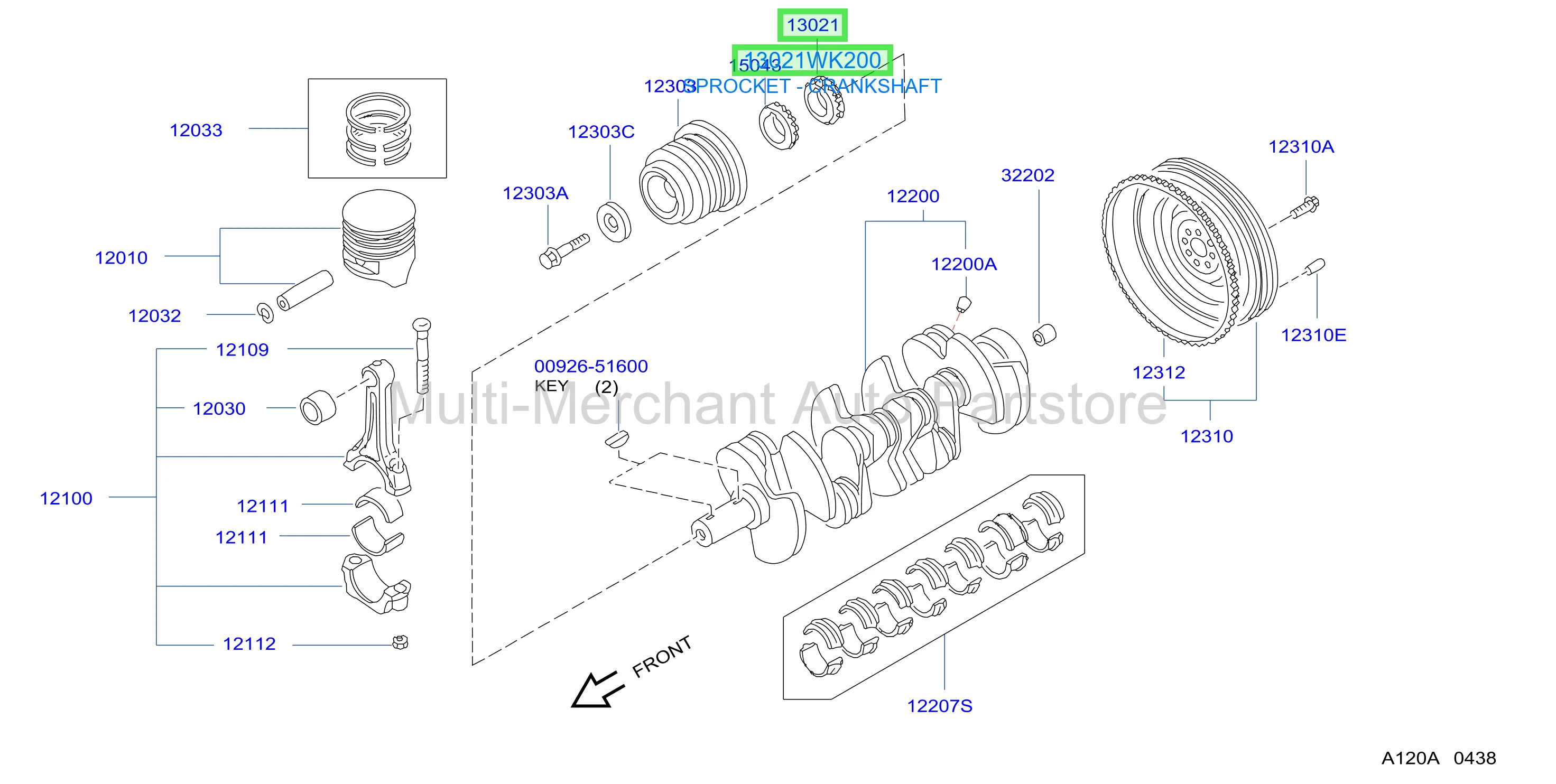 SPROCKET - CRANKSHAFT