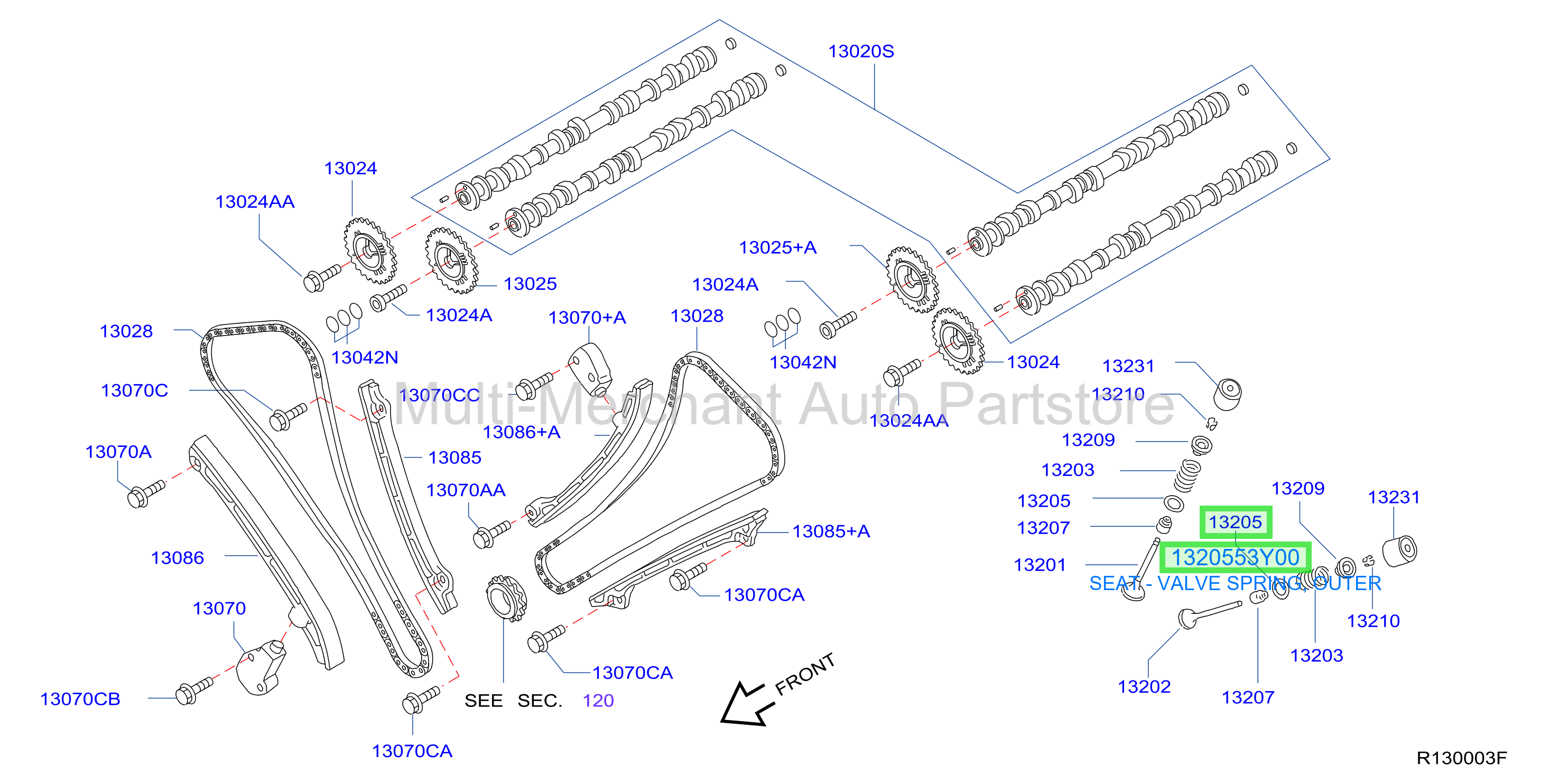 SEAT - VALVE SPRING, OUTER