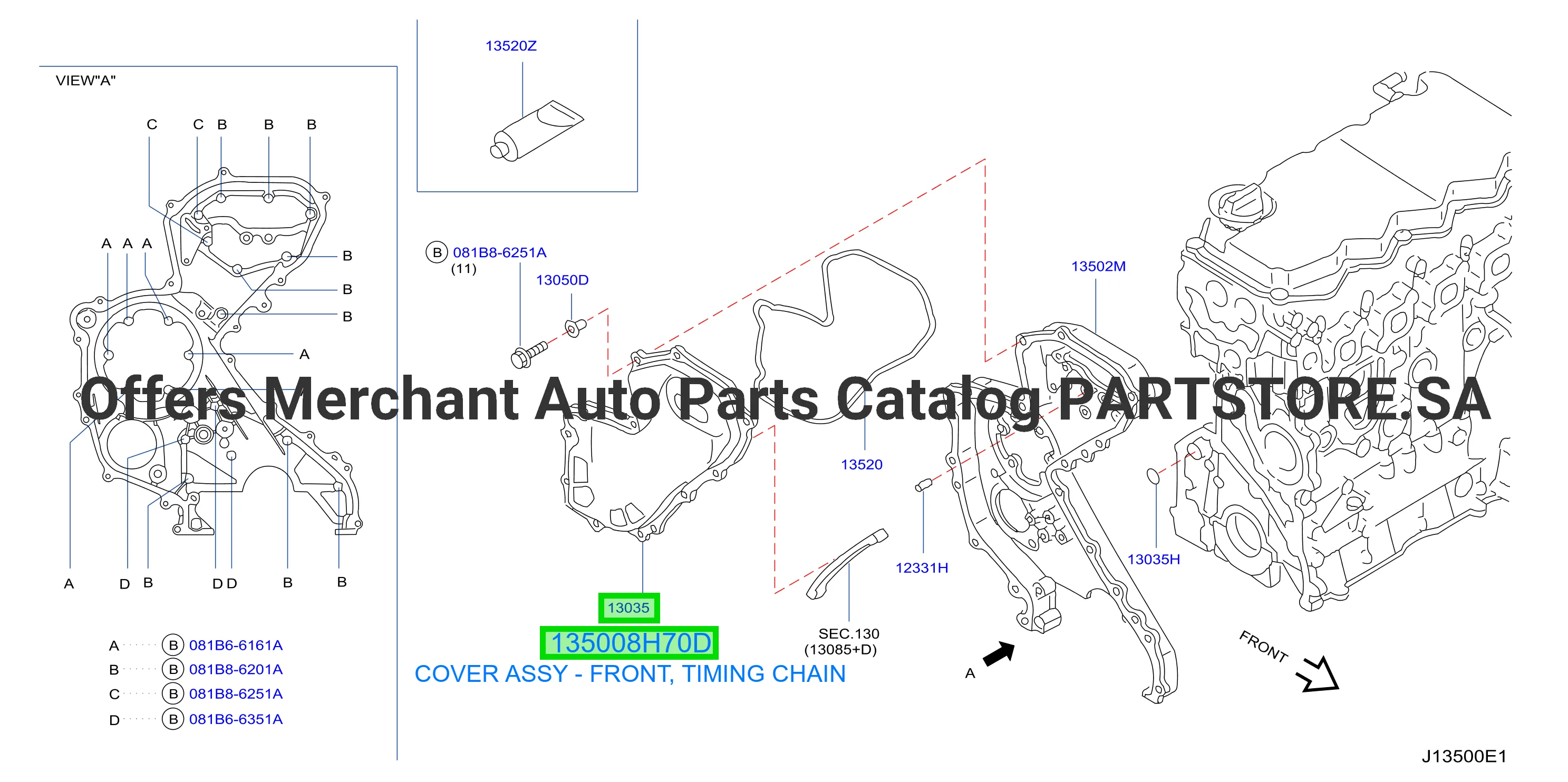 COVER ASSY - FRONT, TIMING CHAIN