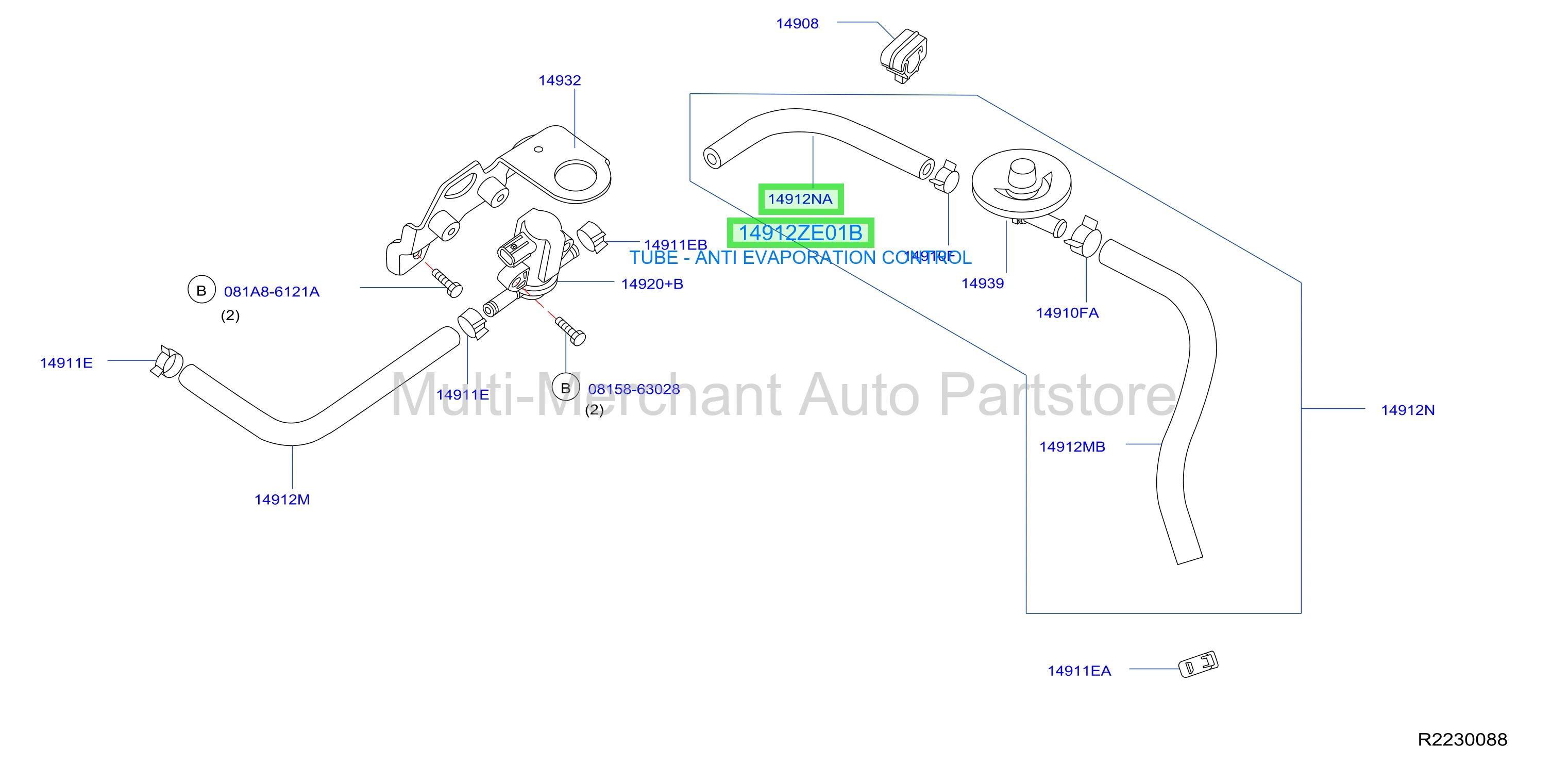TUBE - ANTI EVAPORATION CONTROL