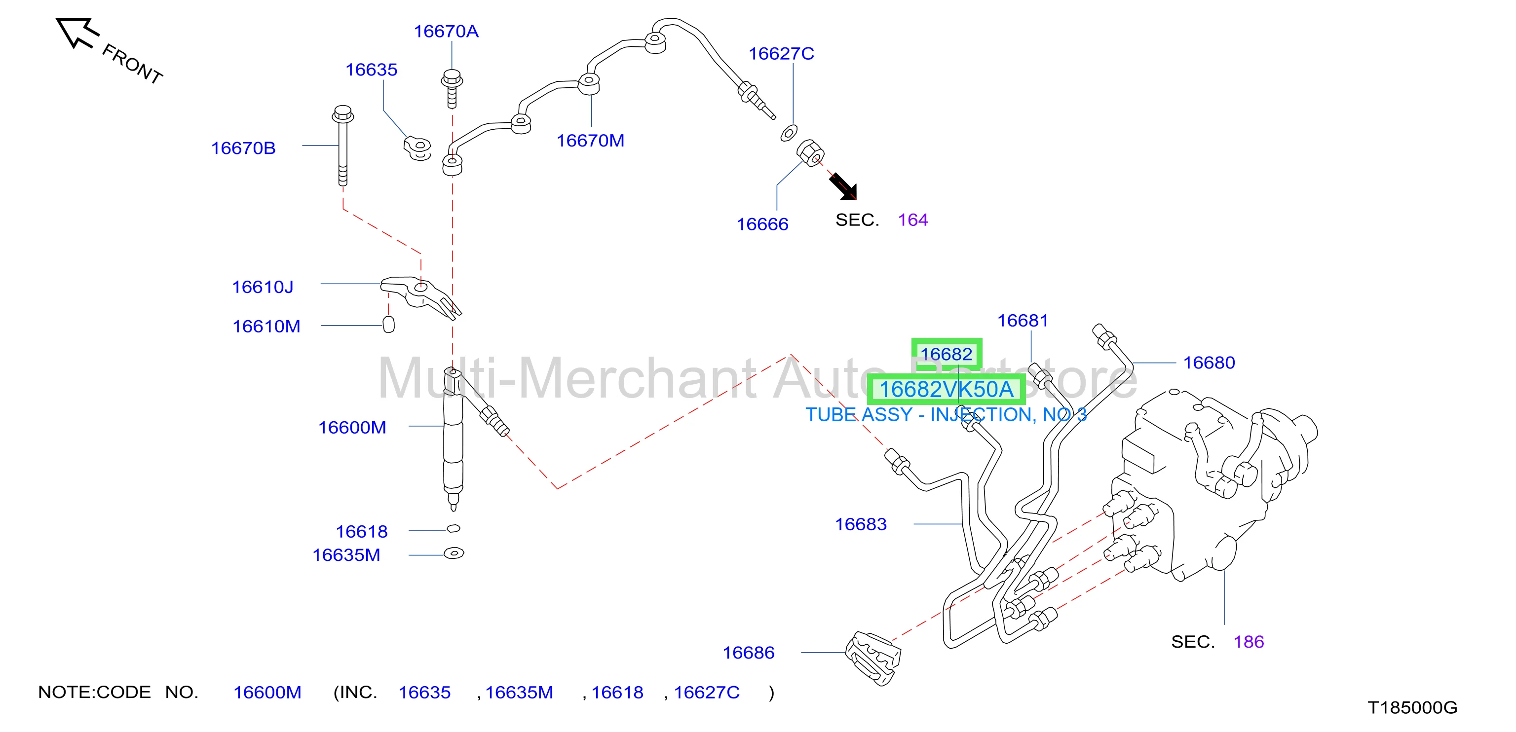 TUBE ASSY - INJECTION, NO 3