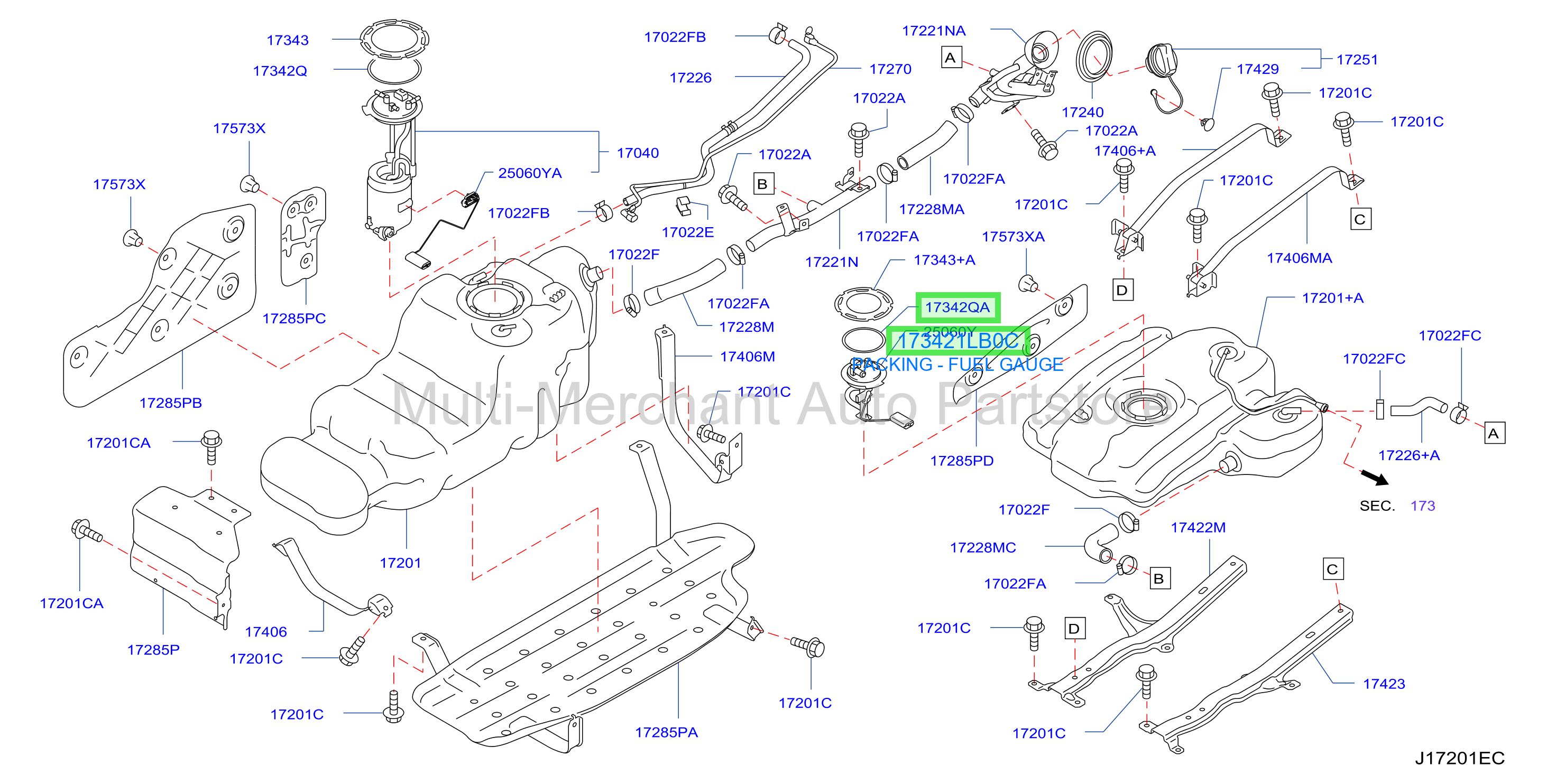 PACKING - FUEL GAUGE