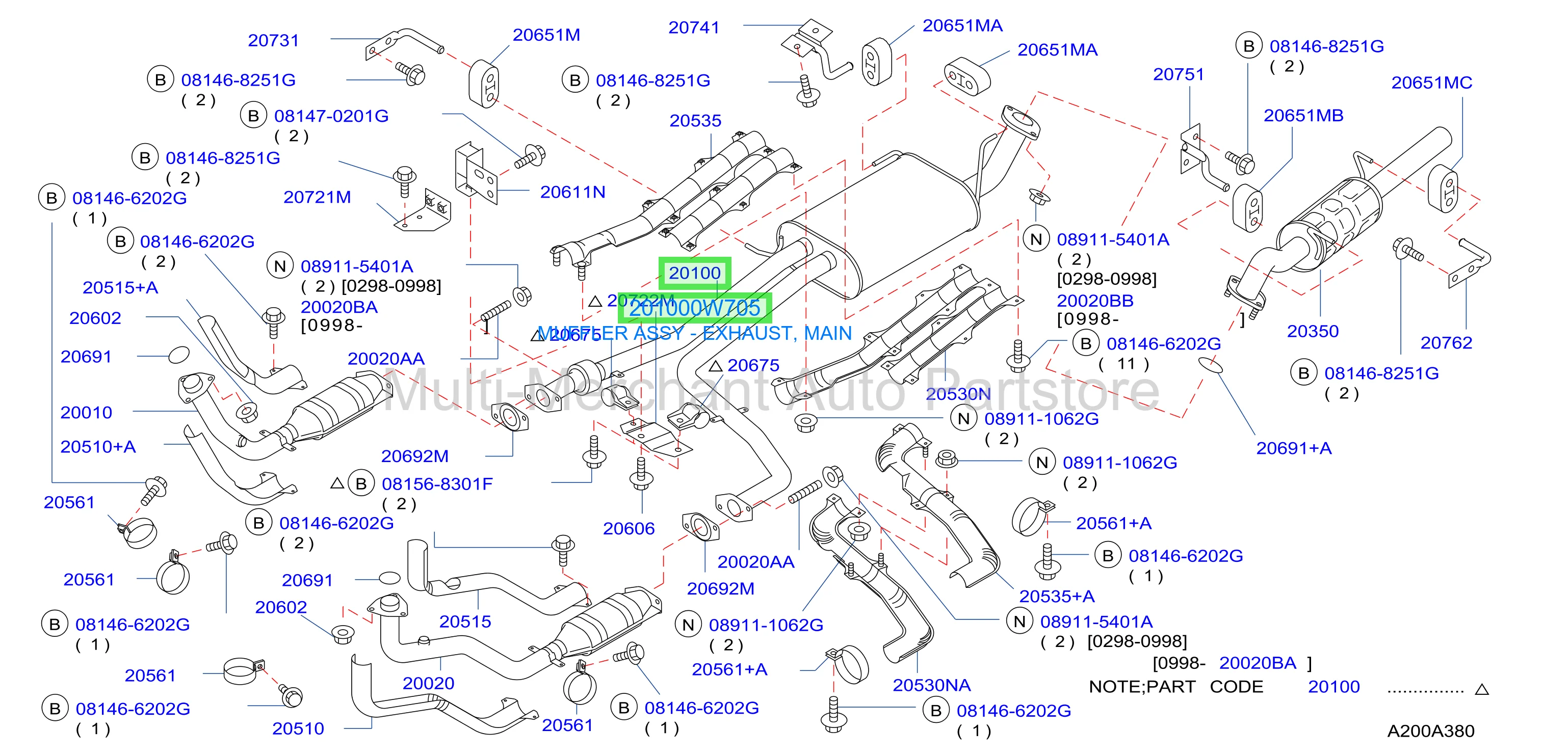 MUFFLER ASSY - EXHAUST, MAIN
