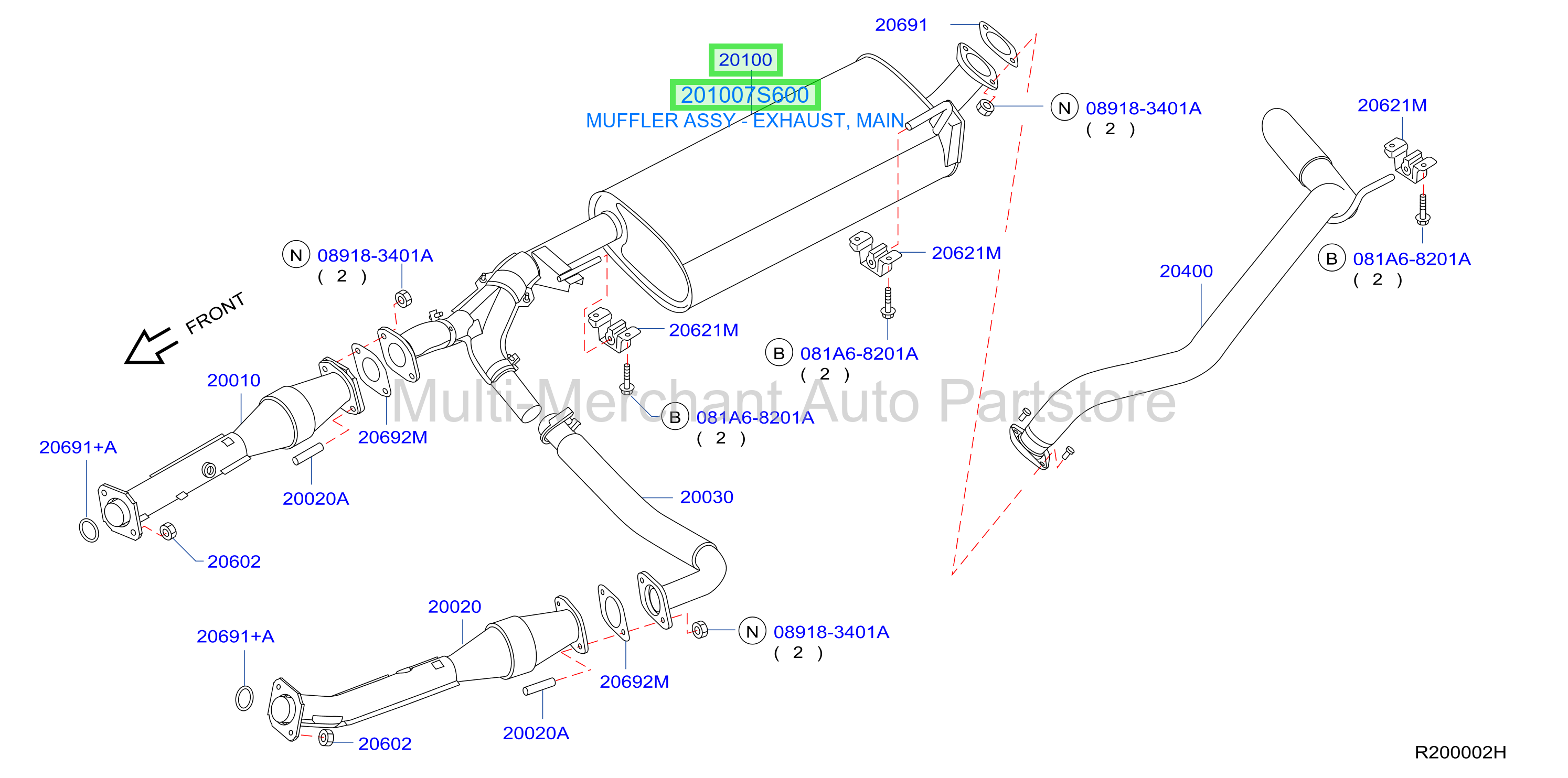MUFFLER ASSY - EXHAUST, MAIN