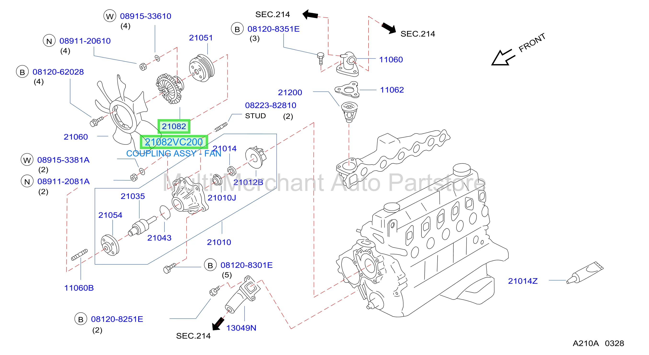 COUPLING ASSY - FAN