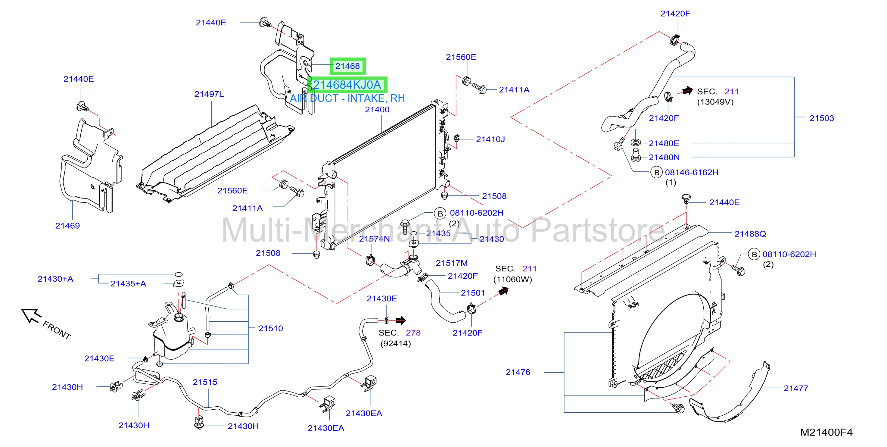 AIR DUCT - INTAKE, RH