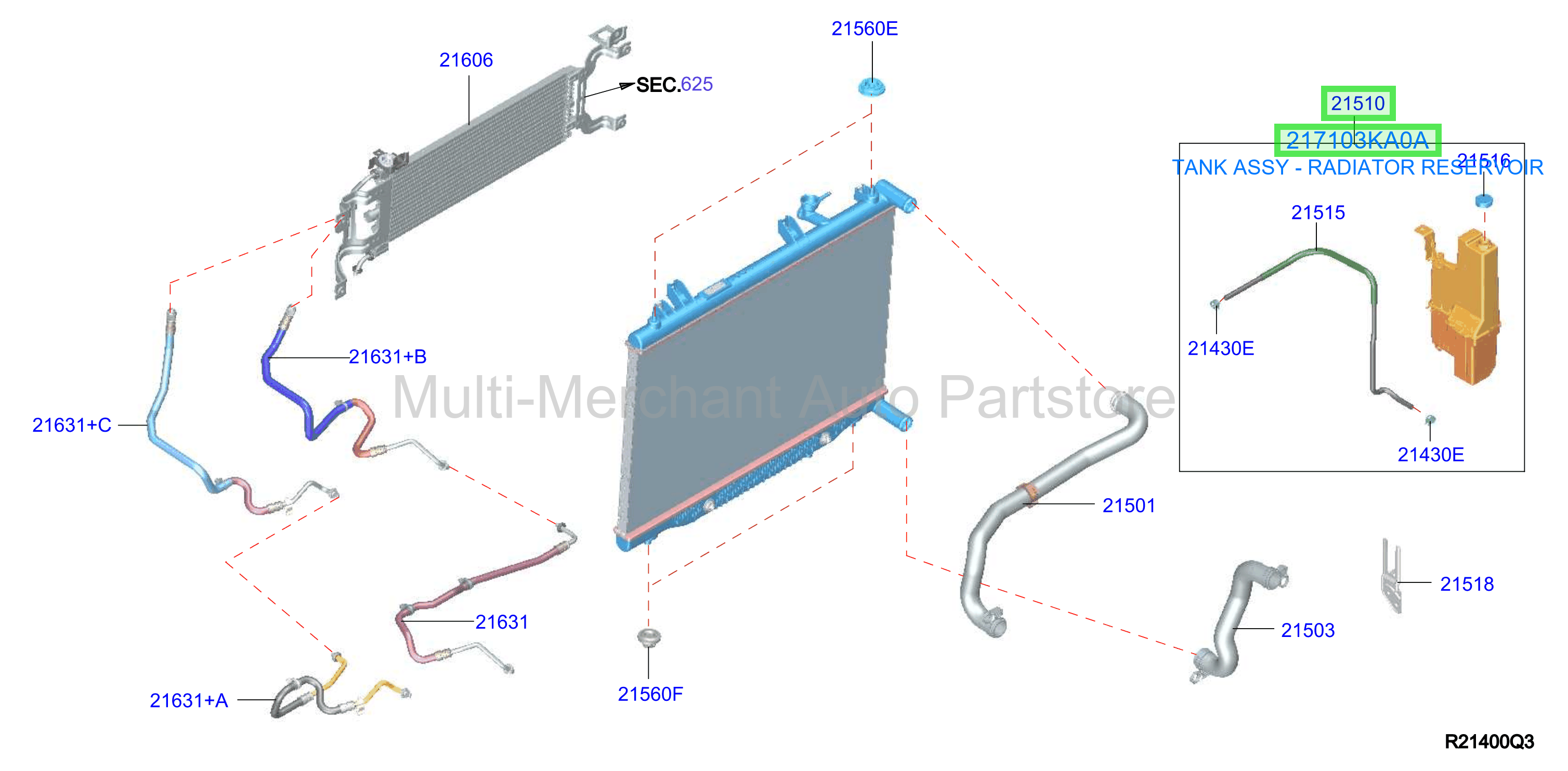 TANK ASSY - RADIATOR RESERVOIR