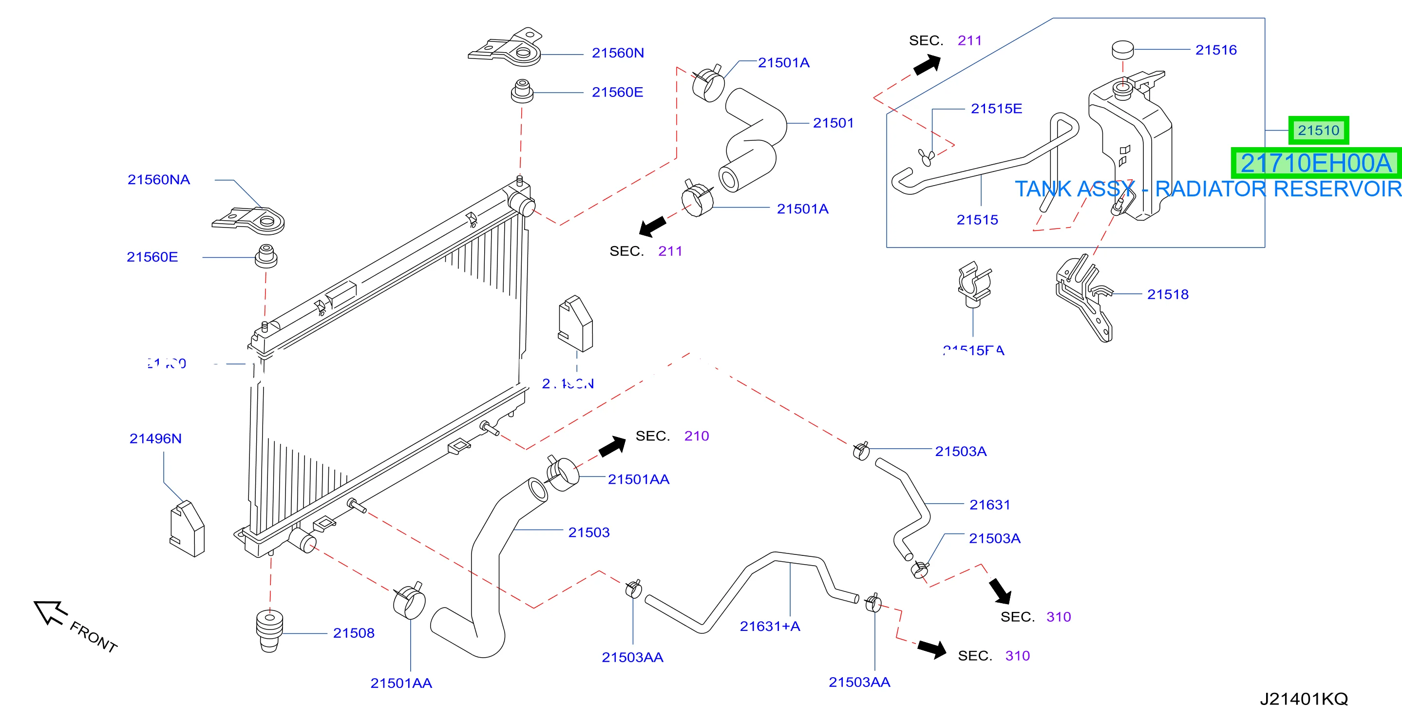 TANK ASSY - RADIATOR RESERVOIR