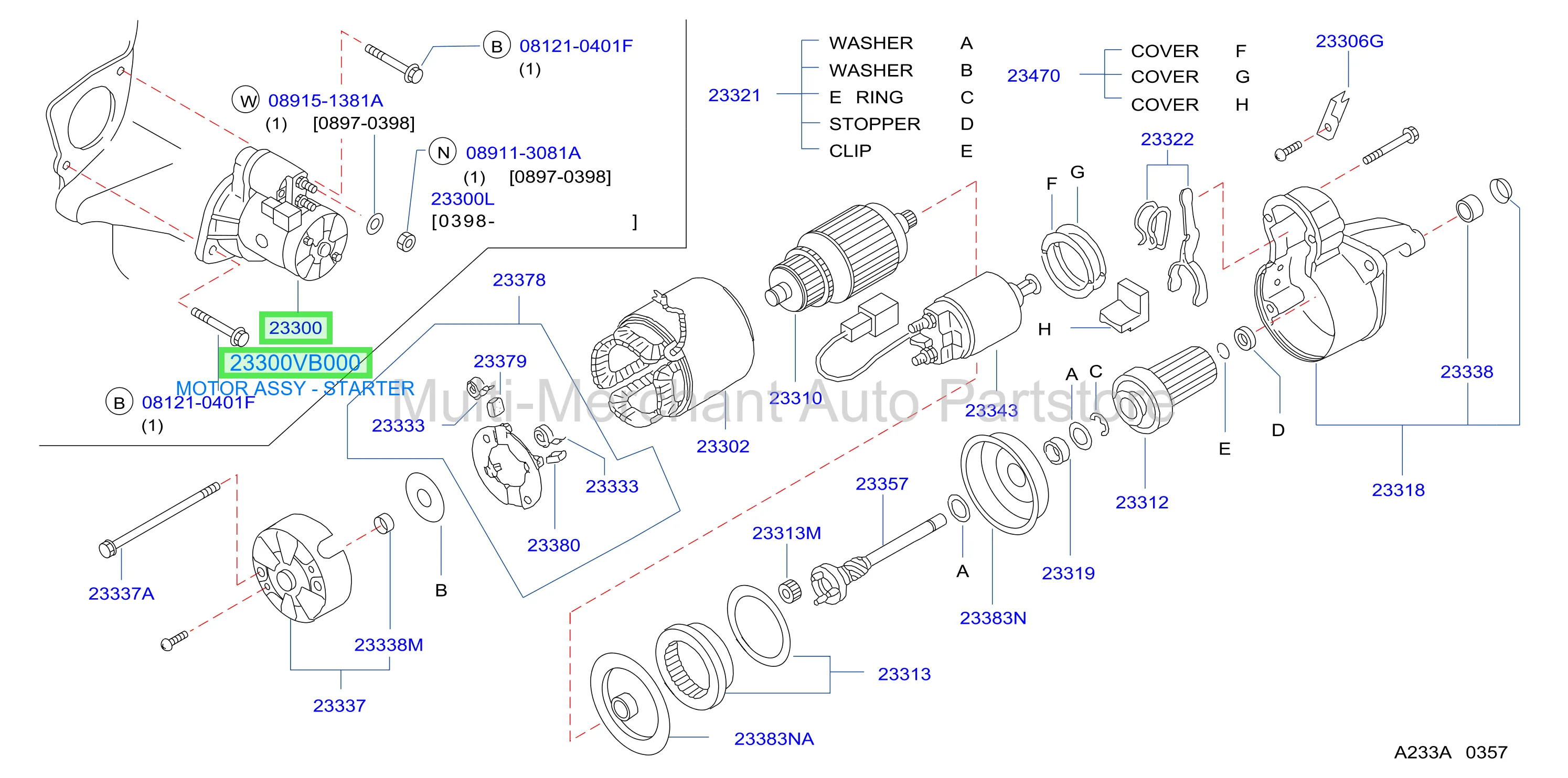 MOTOR ASSY - STARTER