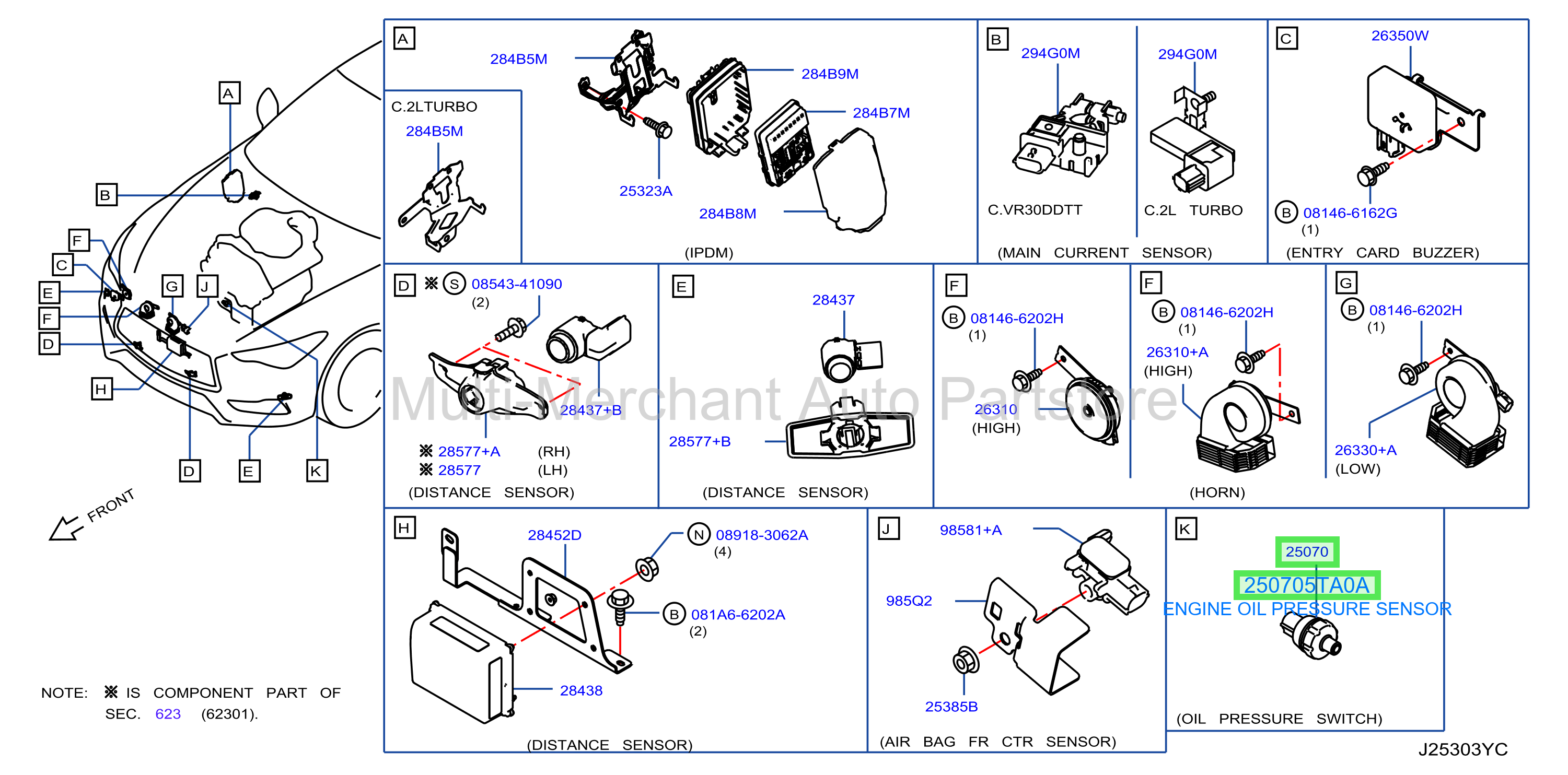 ENGINE OIL PRESSURE SENSOR