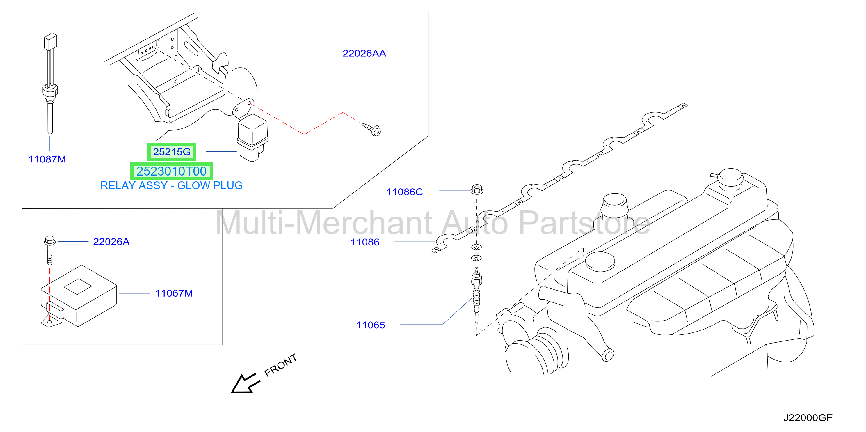 RELAY ASSY - GLOW PLUG