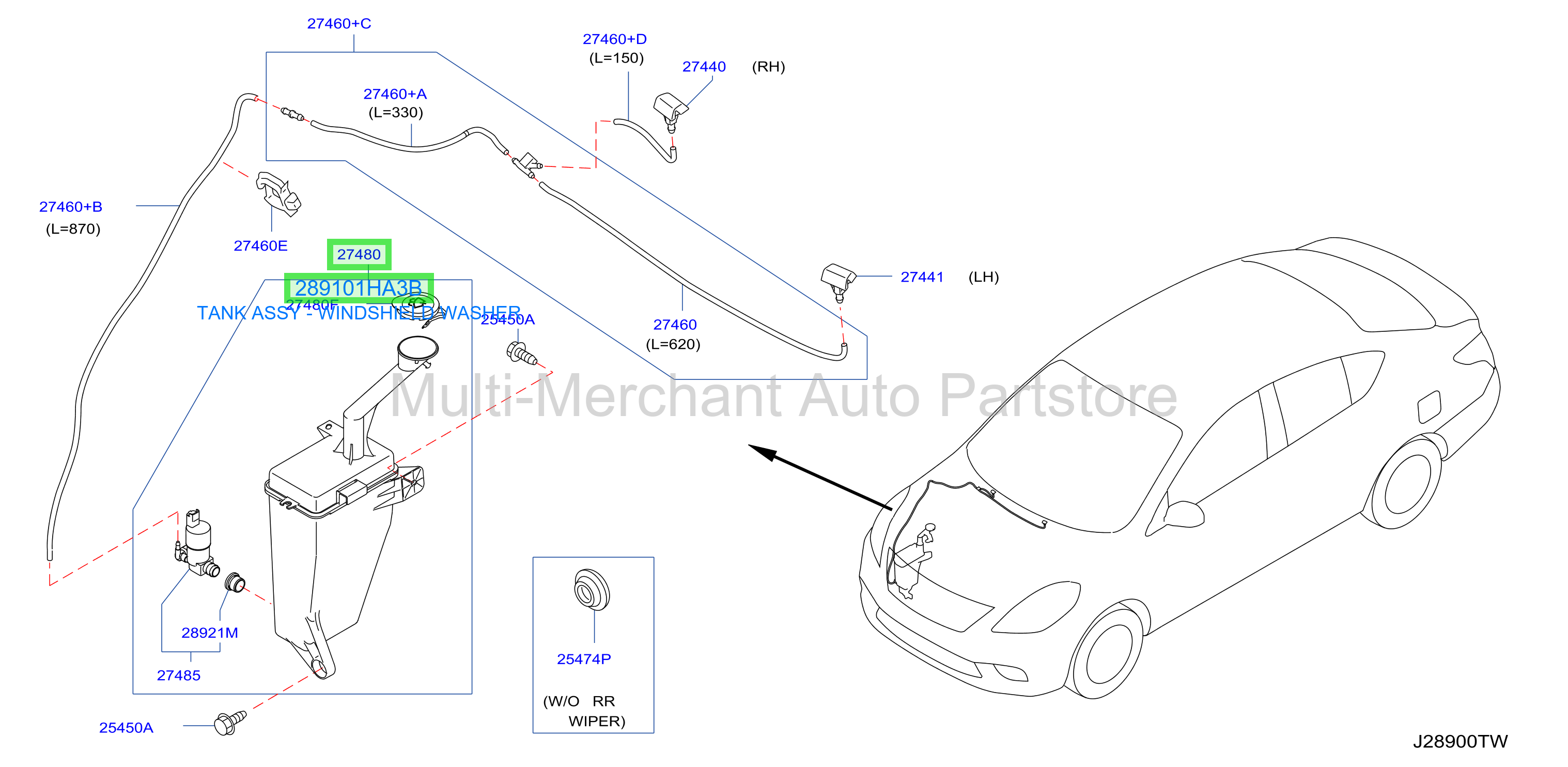 TANK ASSY - WINDSHIELD WASHER