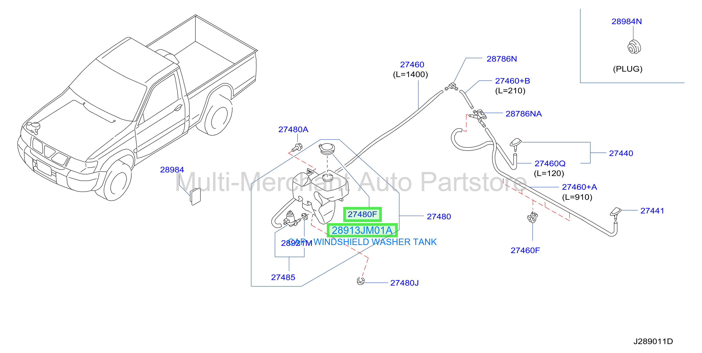 CAP - WINDSHIELD WASHER TANK