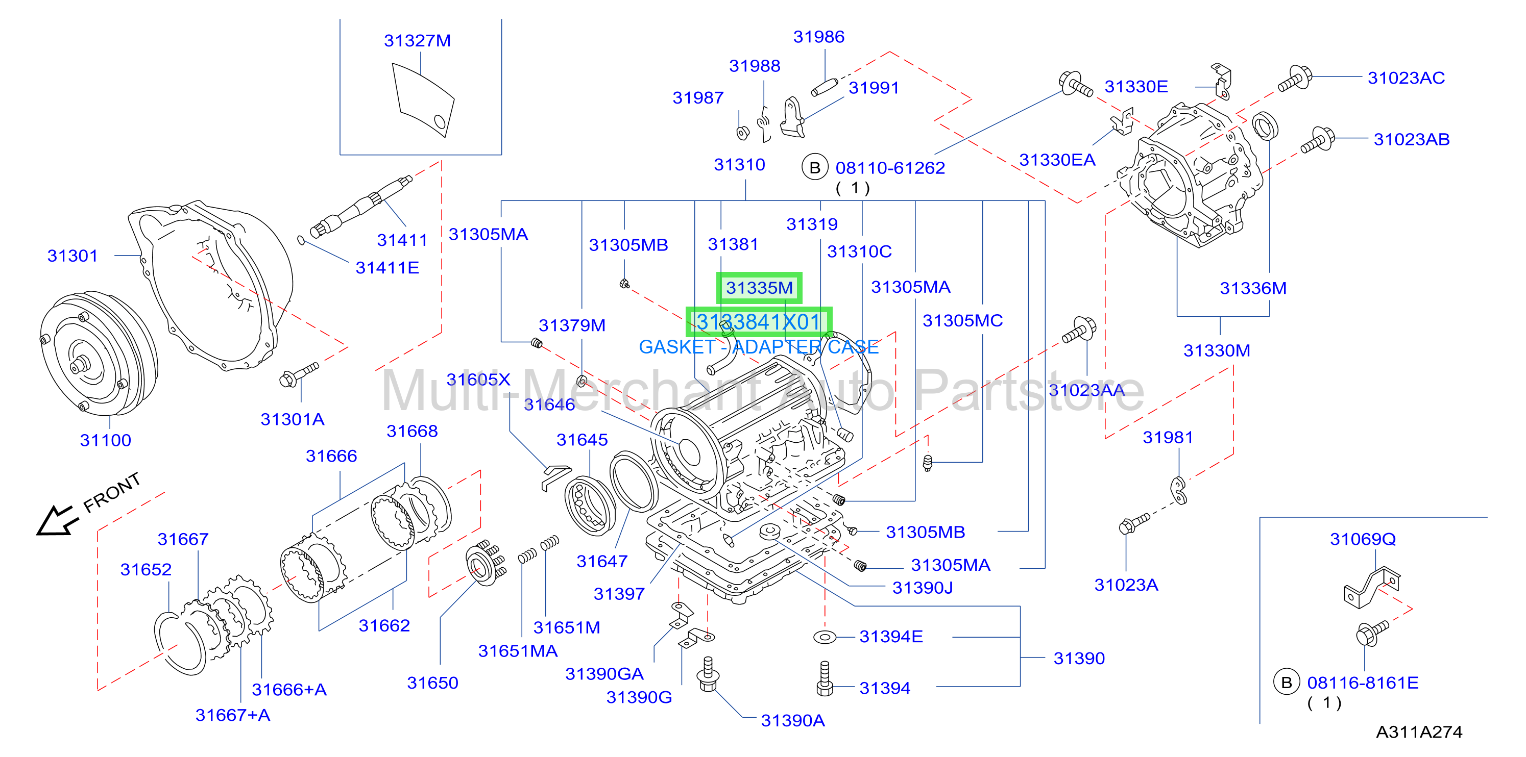 GASKET - ADAPTER CASE