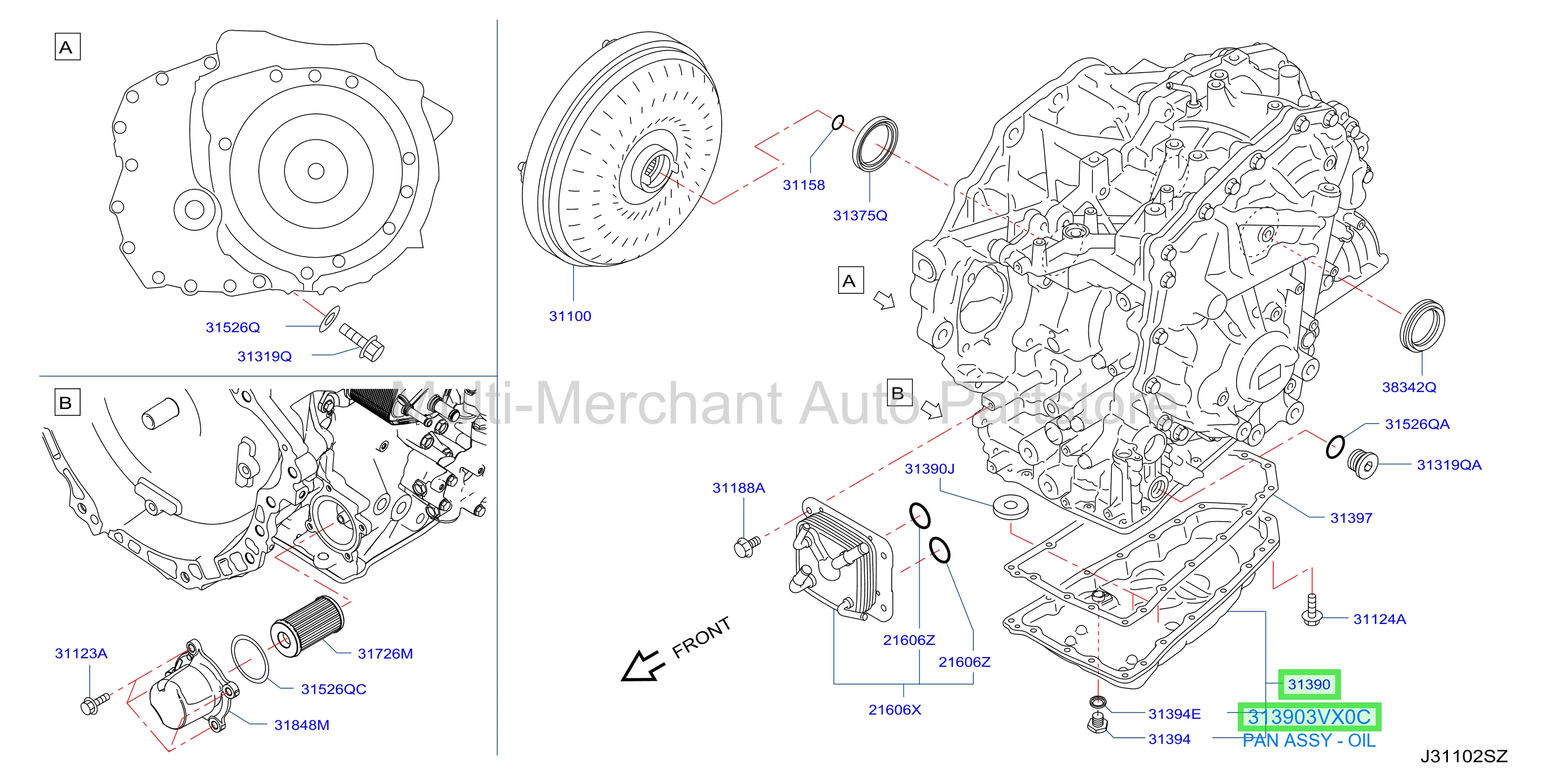 PAN ASSY - OIL