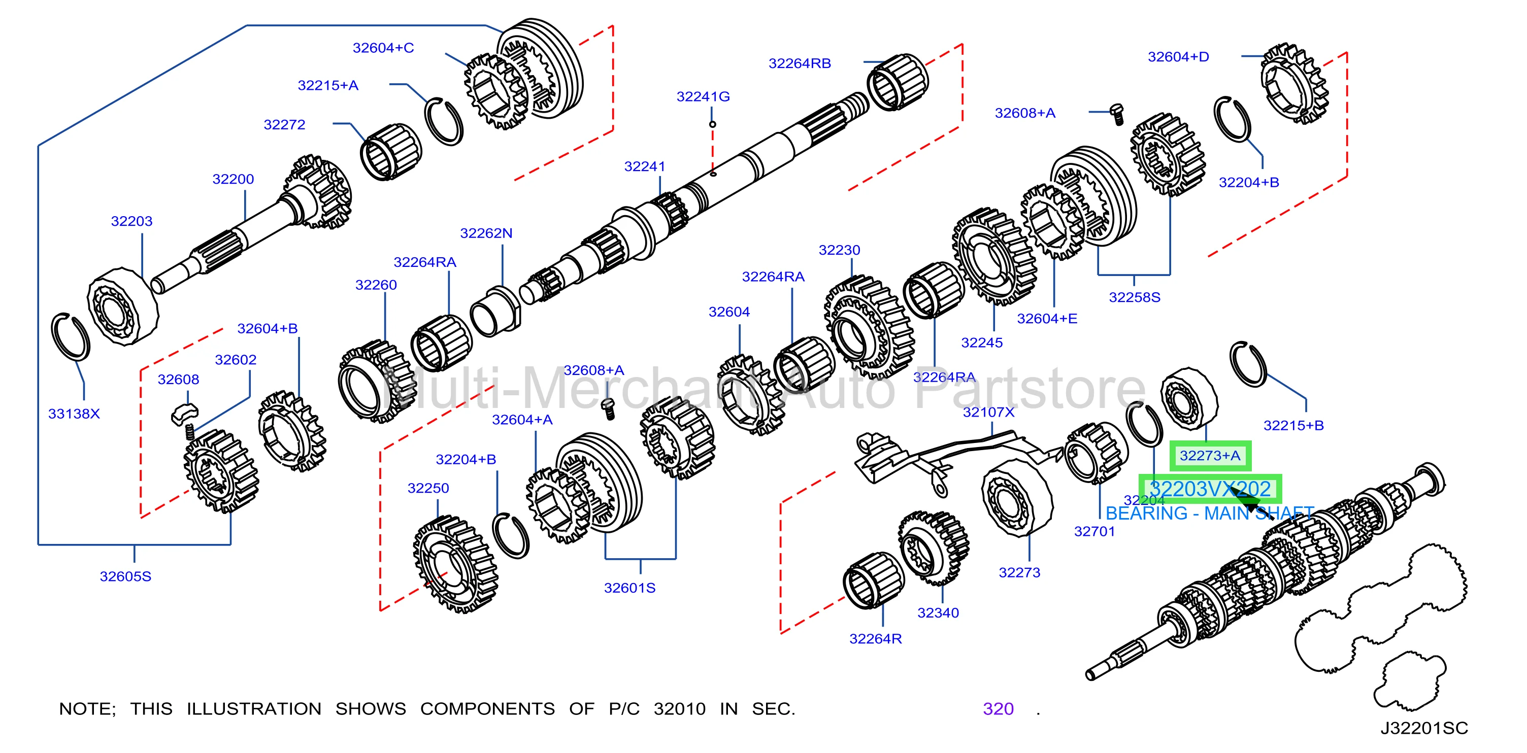 BEARING - MAIN SHAFT