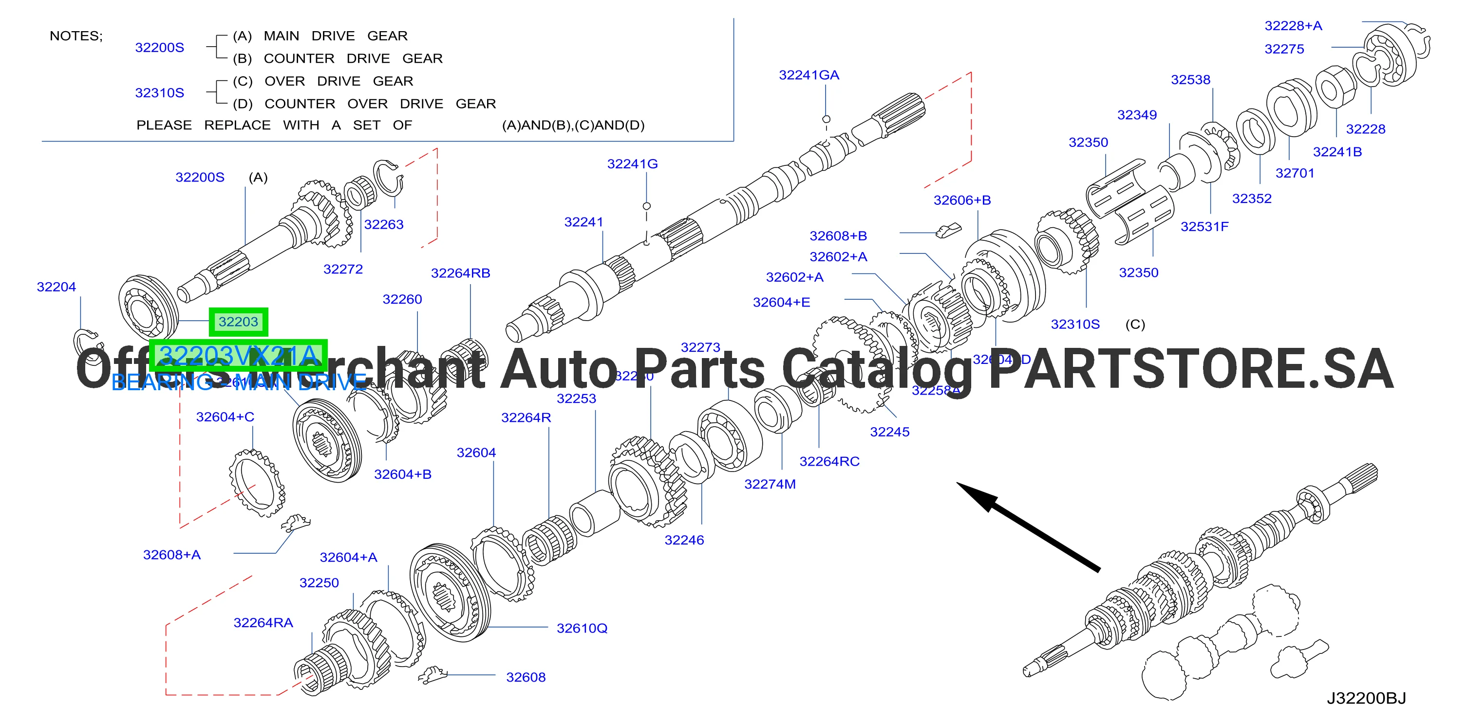 BEARING - MAIN DRIVE