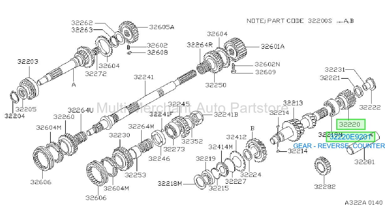 GEAR - REVERSE, COUNTER