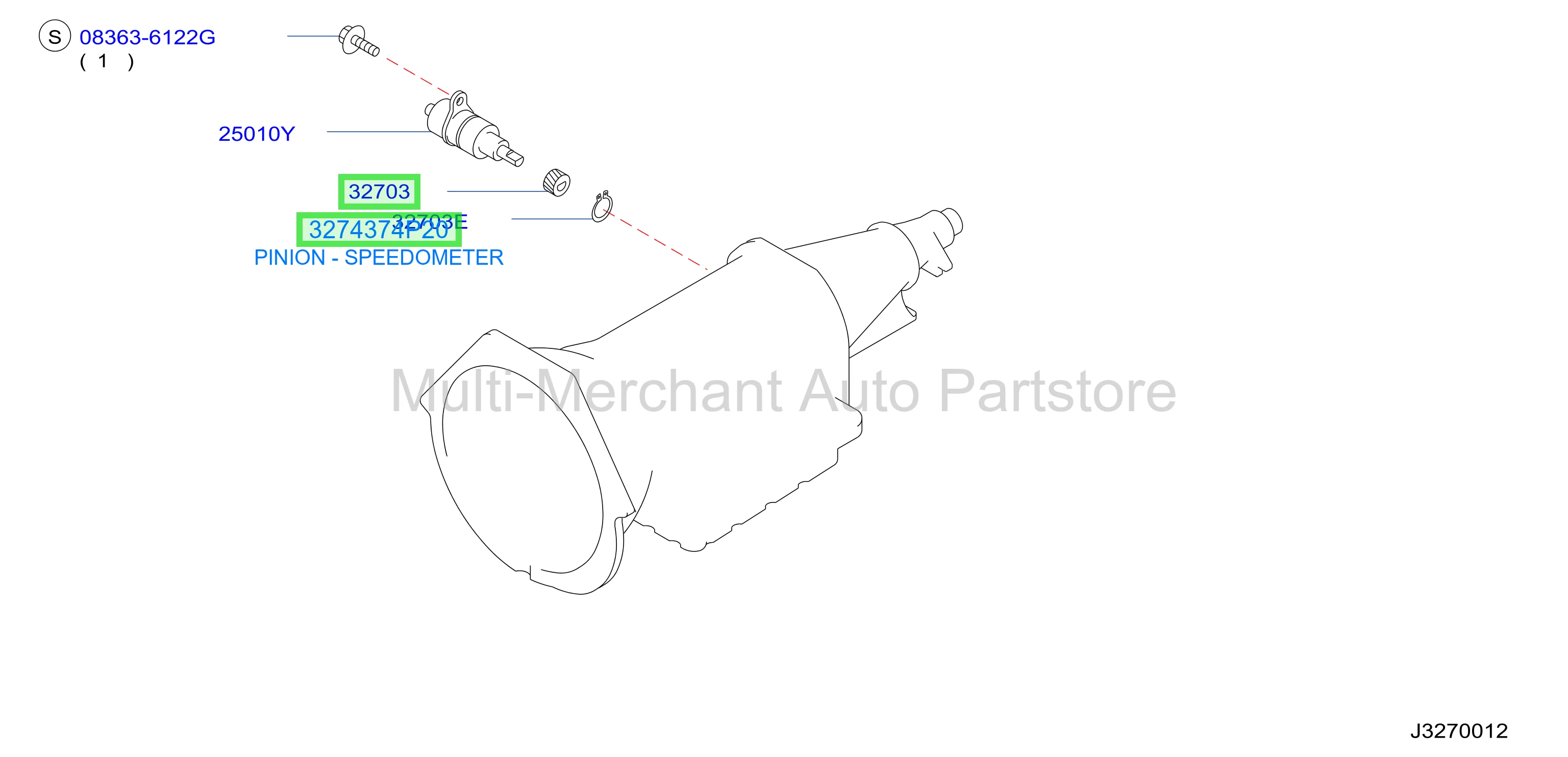 PINION - SPEEDOMETER