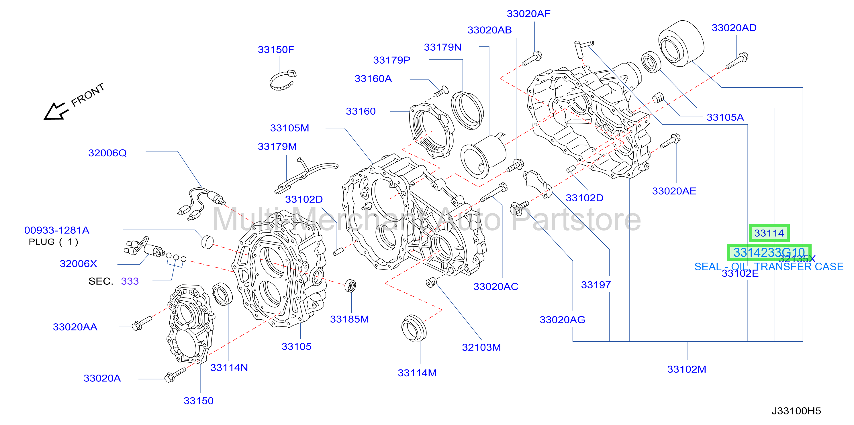 SEAL - OIL, TRANSFER CASE