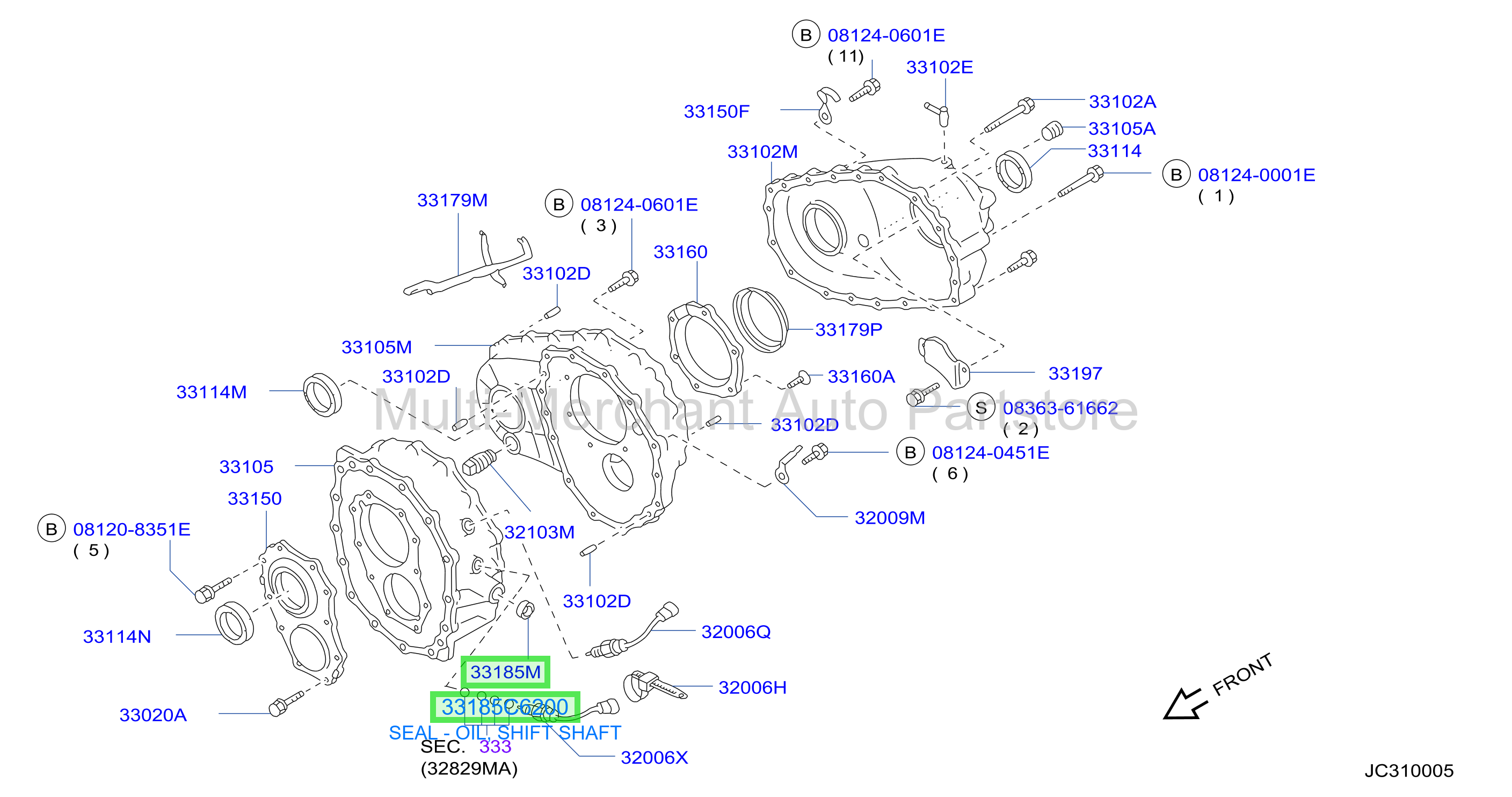 SEAL - OIL, SHIFT SHAFT