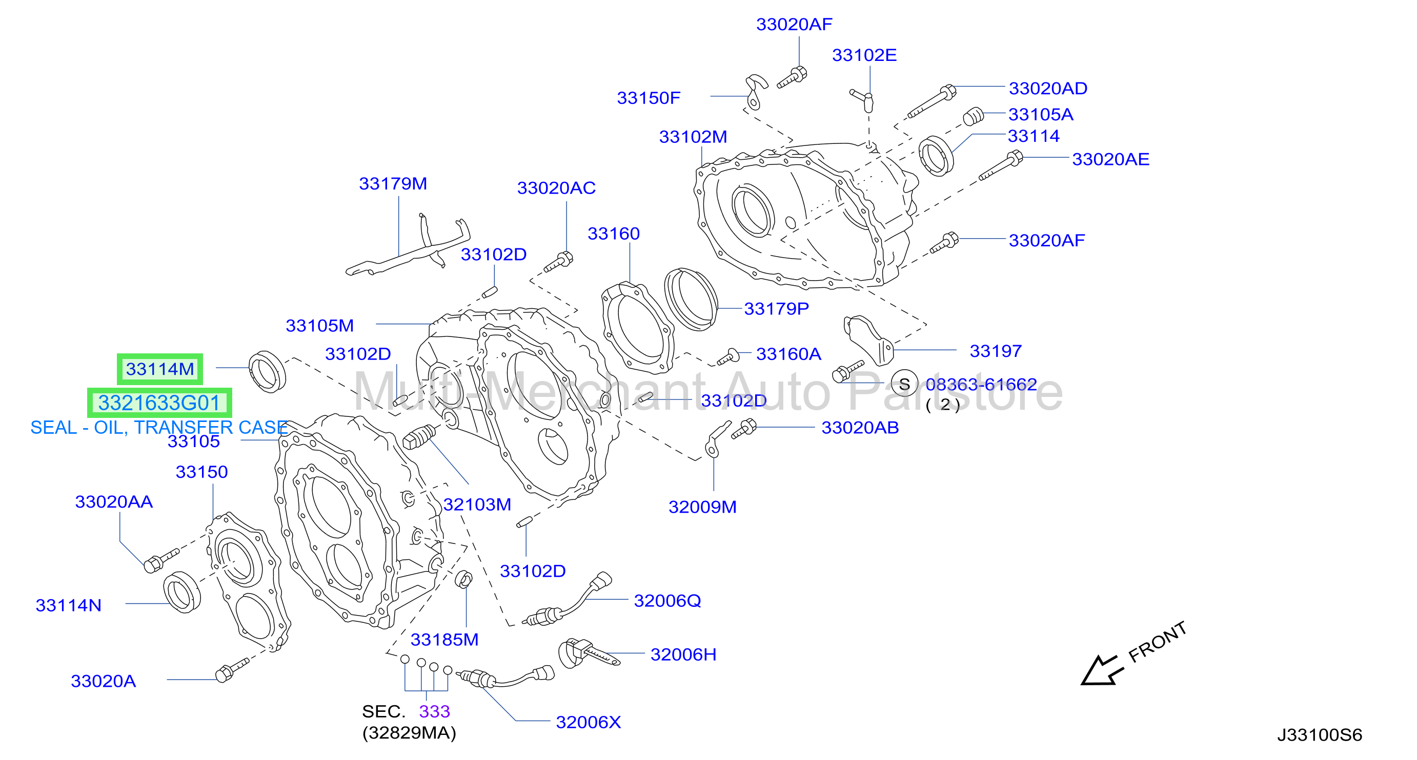 SEAL - OIL, TRANSFER CASE