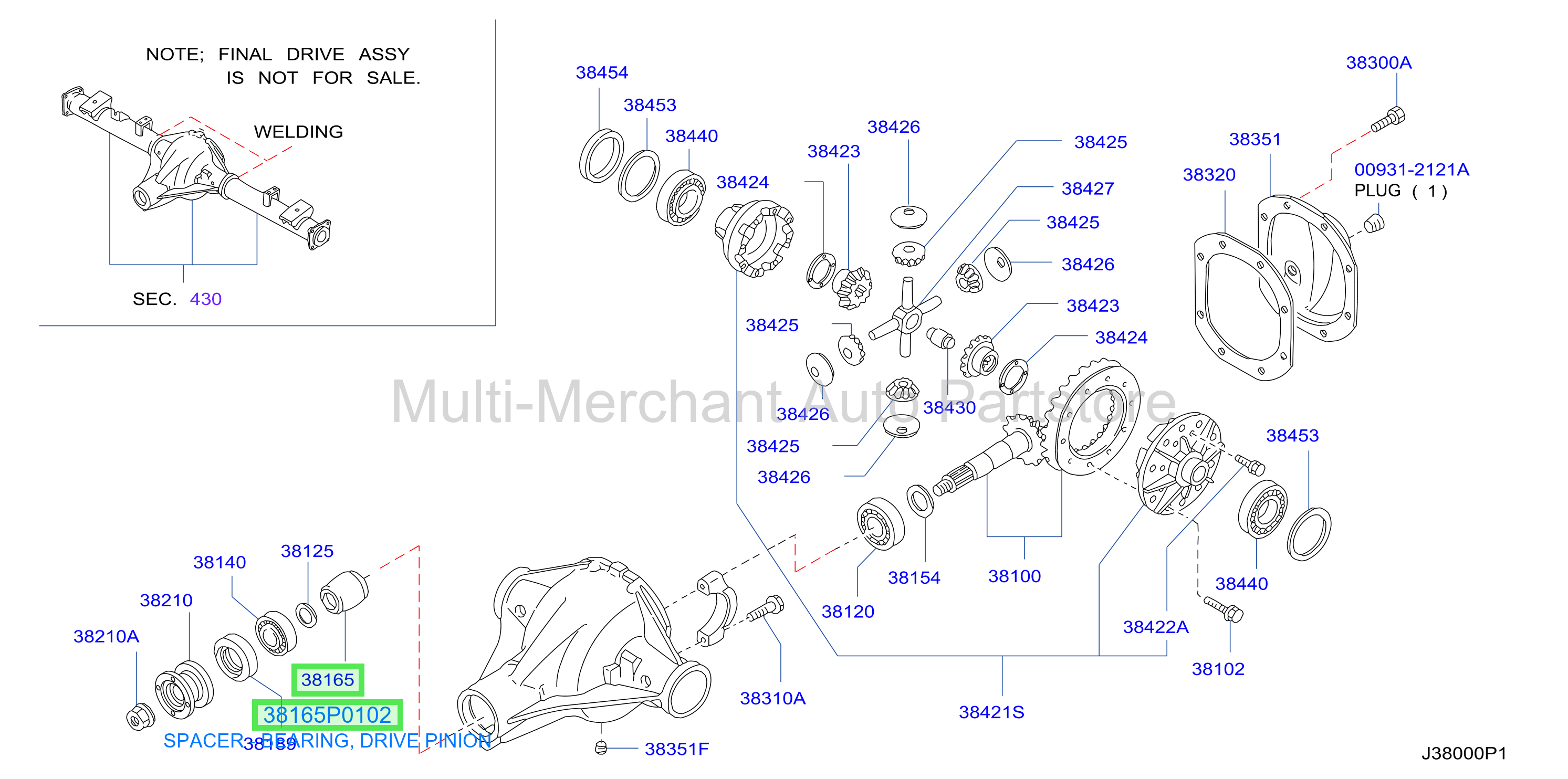 SPACER - PINION SHAFT