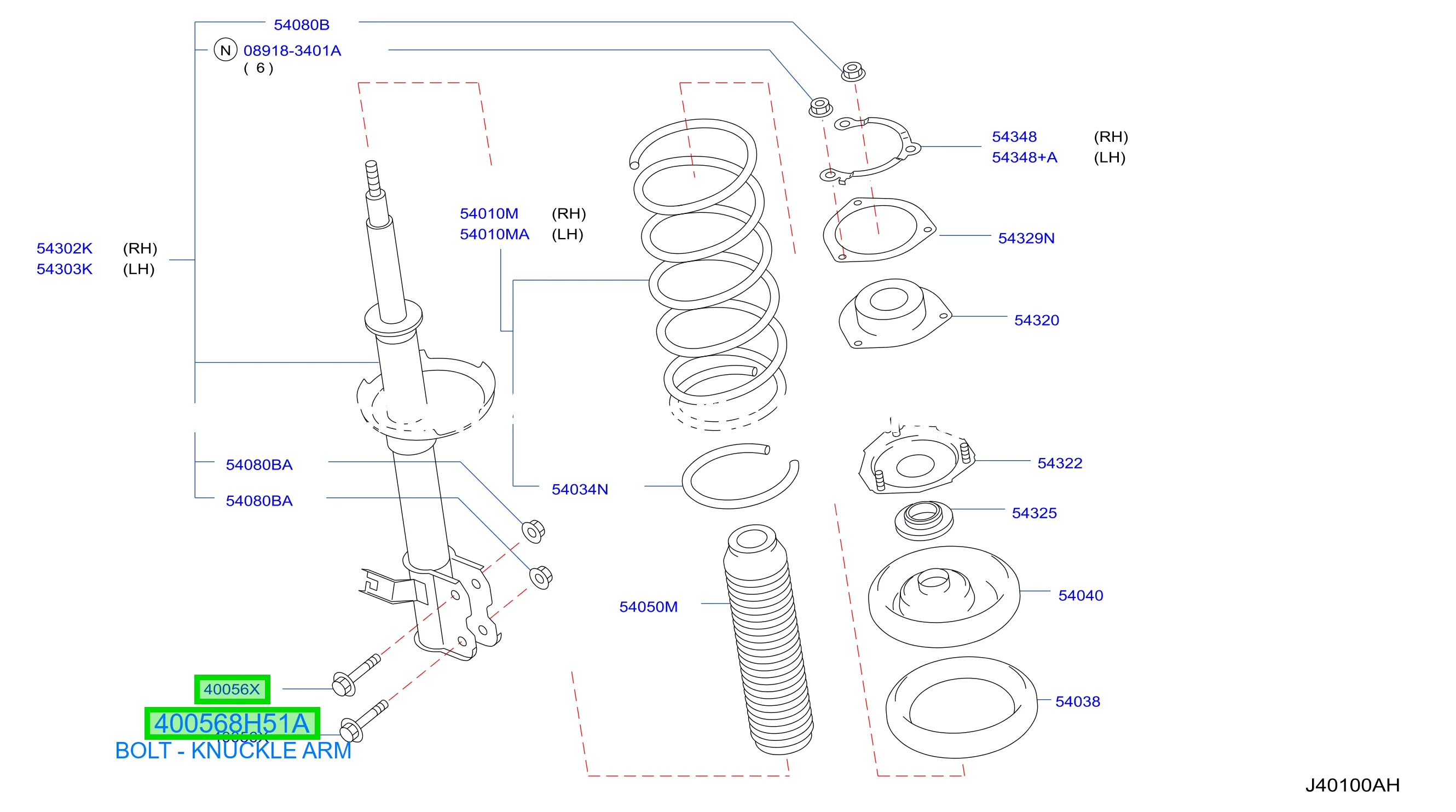 BOLT - KNUCKLE ARM