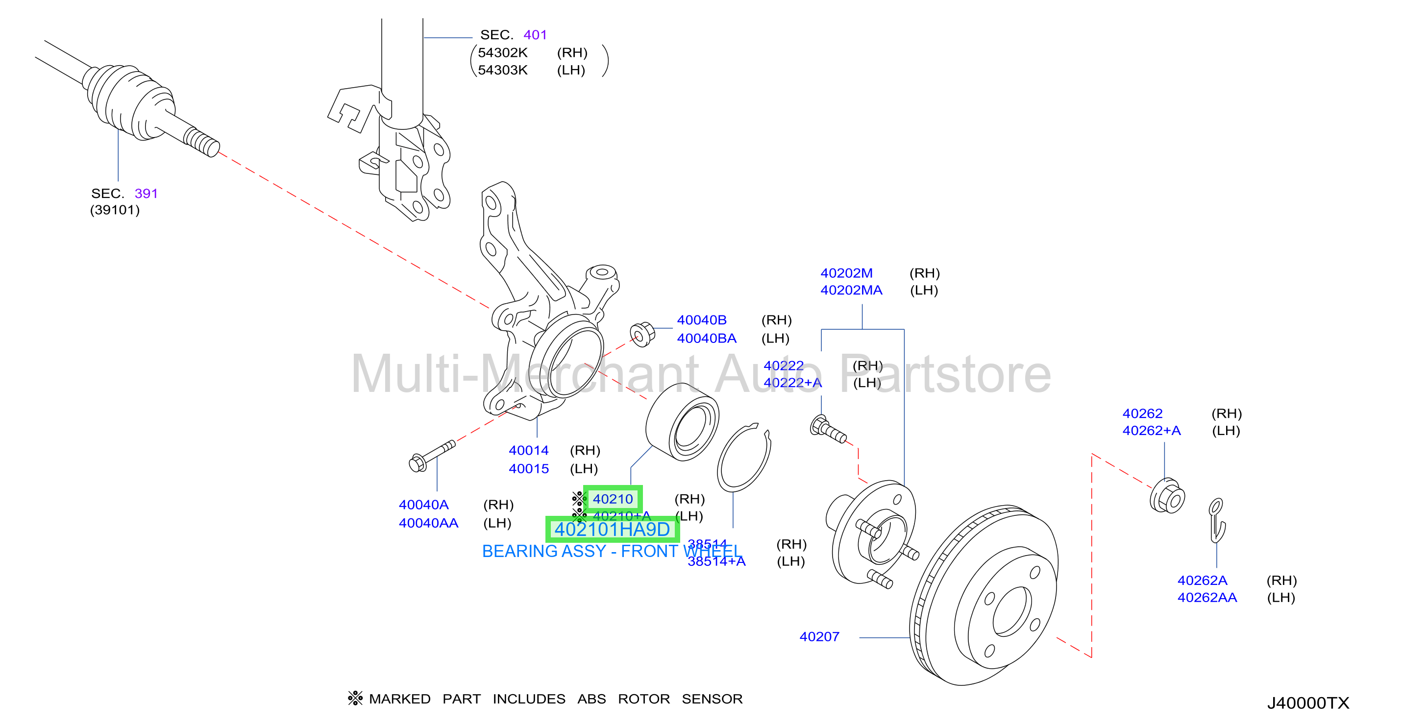 BEARING ASSY - FRONT WHEEL