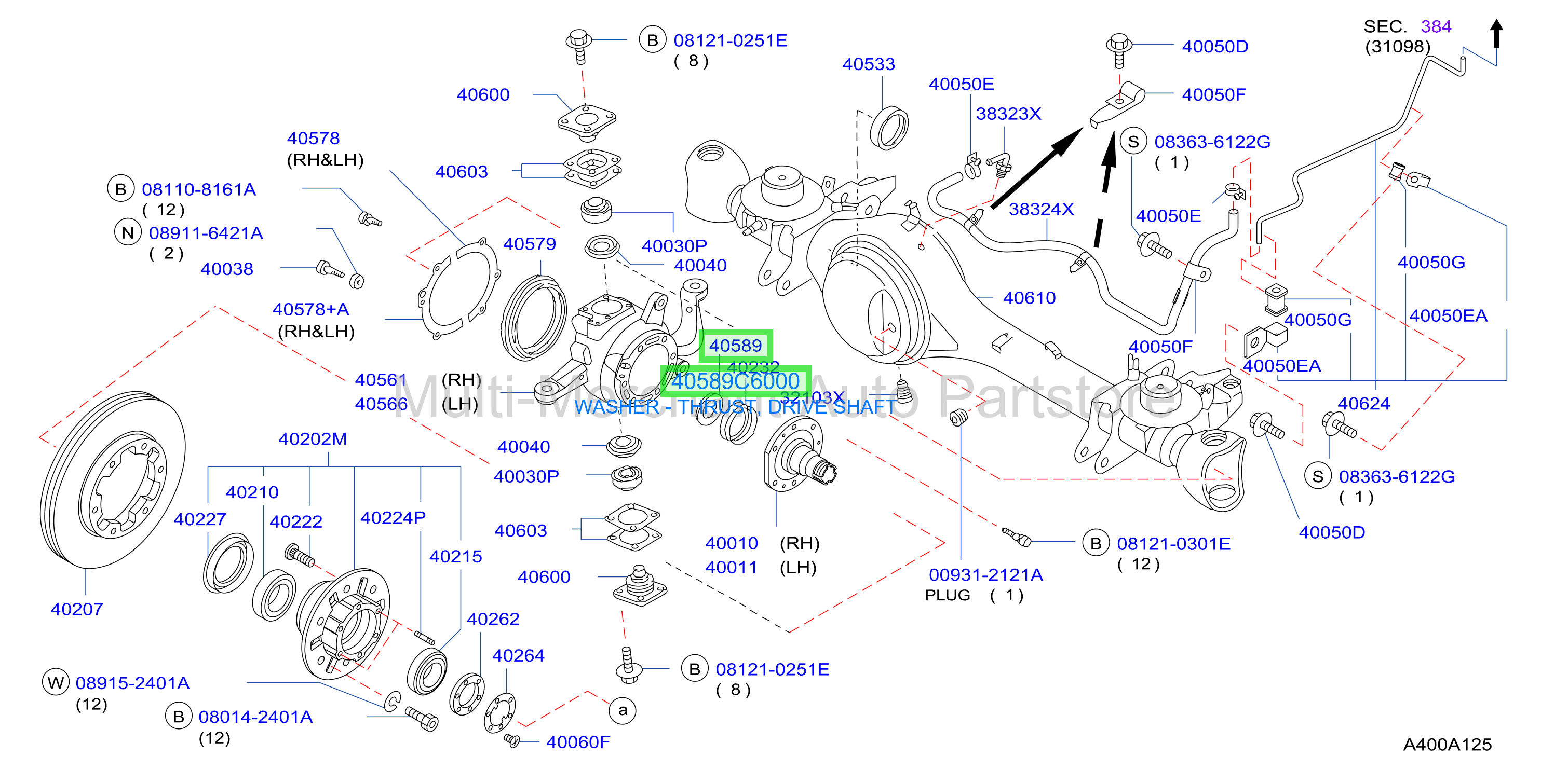 WASHER - THRUST, DRIVE SHAFT