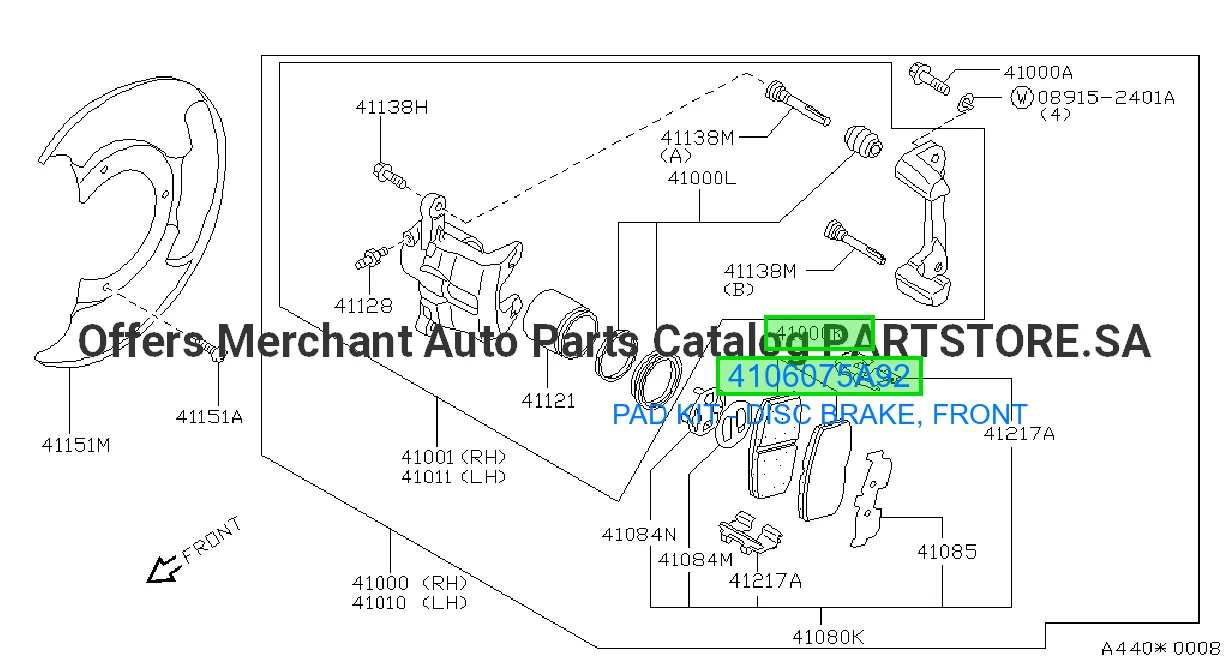 PAD KIT - DISC BRAKE, FRONT